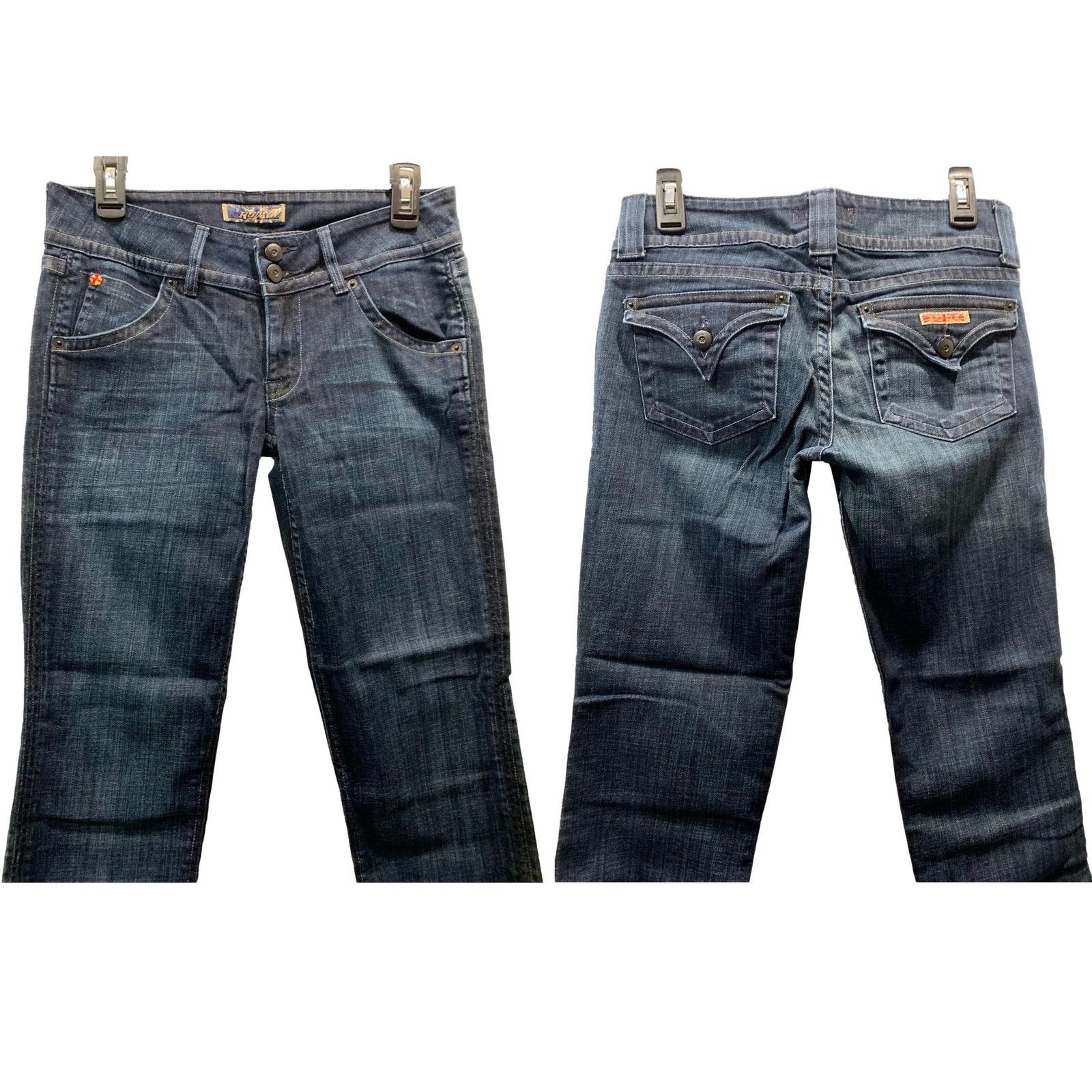 Hudson Hudson Dark Blue Signature Straight Leg Ankle Jeans size 27 Grailed