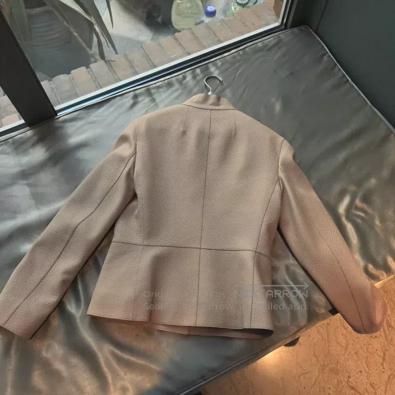Hermes Hermes Deerhide Leather Jacket Size XXS / US 00 / IT 34 - 2 Thumbnail