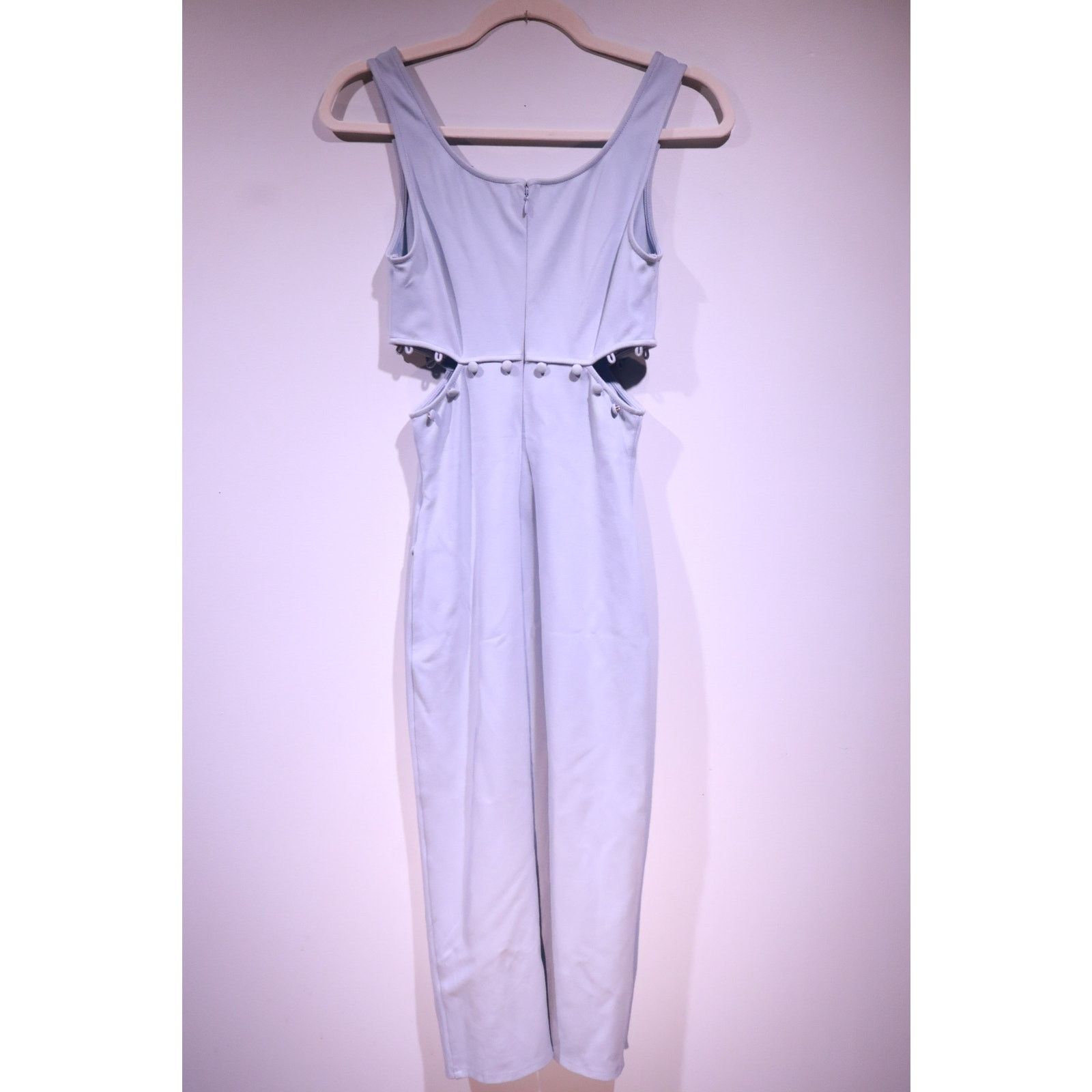 HOURS by Revolve Cut-Out Dress with Button Detail & Leg Slit
