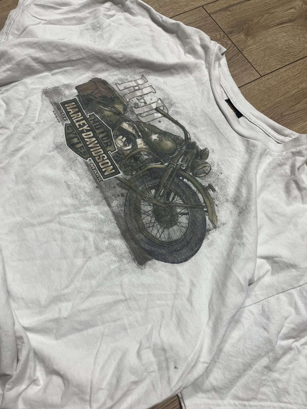 Harley Davidson × Vintage Vtg Harley Davidson rare t Shirt Size US XXL / EU 58 / 5 - 2 Thumbnail