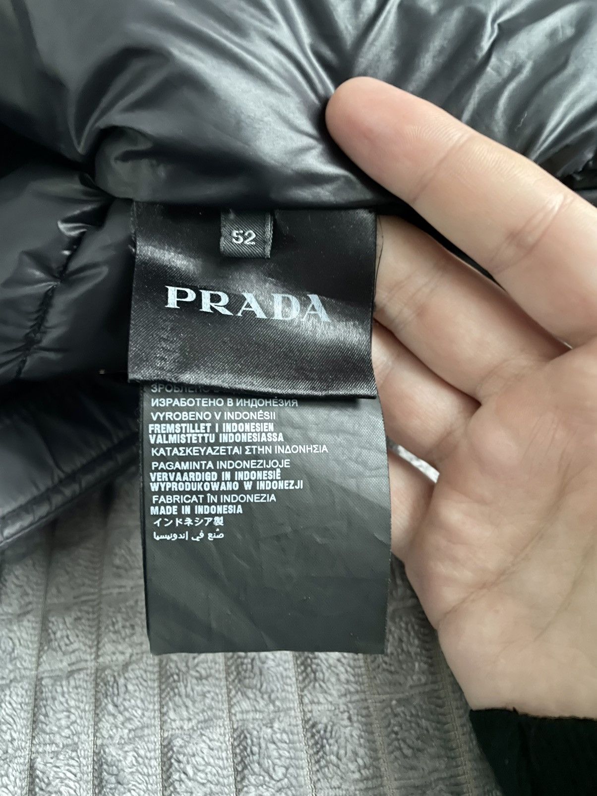 Prada Prada Quilted Sport Biker Down Puffer Moto Jacket Size 52 Size US L / EU 52-54 / 3 - 11 Thumbnail