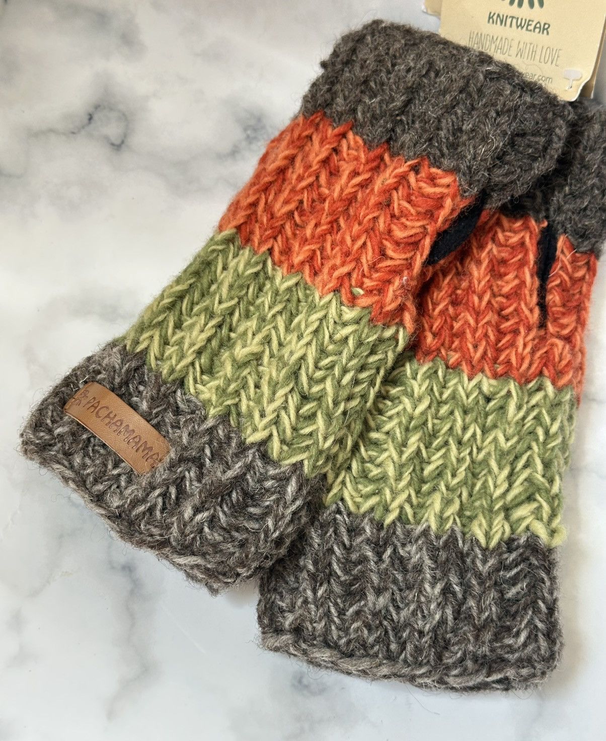 Other PACHAMAMA Knitwear Hand Mittens Wool Fleece Lined Gloves Size ONE SIZE - 2 Thumbnail
