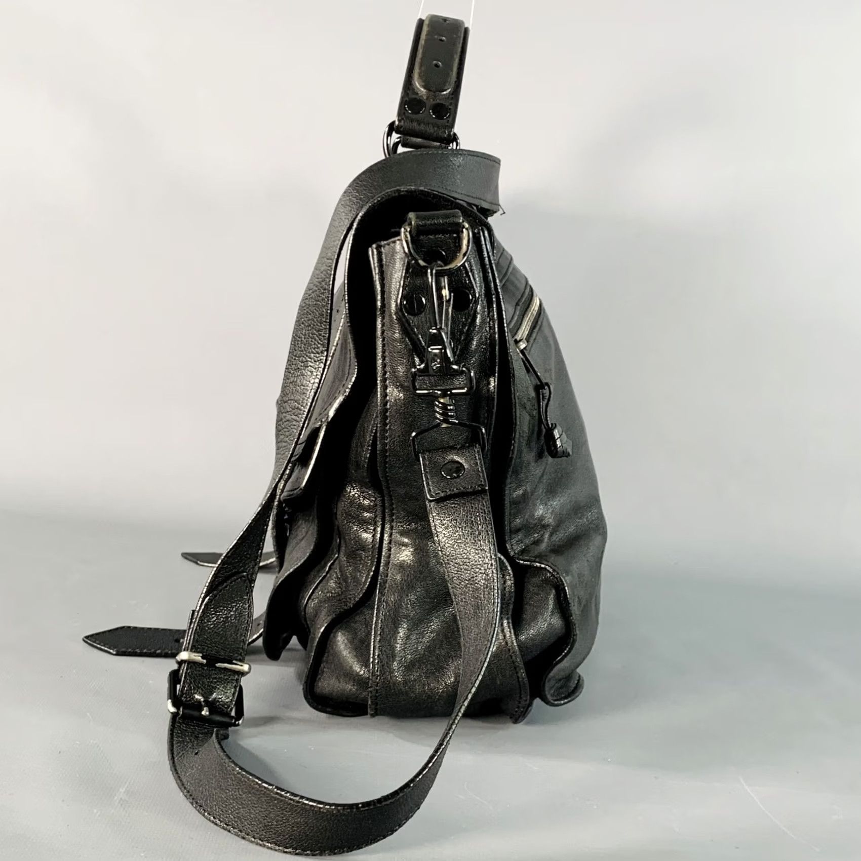 Proenza Schouler PROENZA SCHOULER PS1 Medium Black Leather Satchel Handbag Size ONE SIZE - 4 Thumbnail