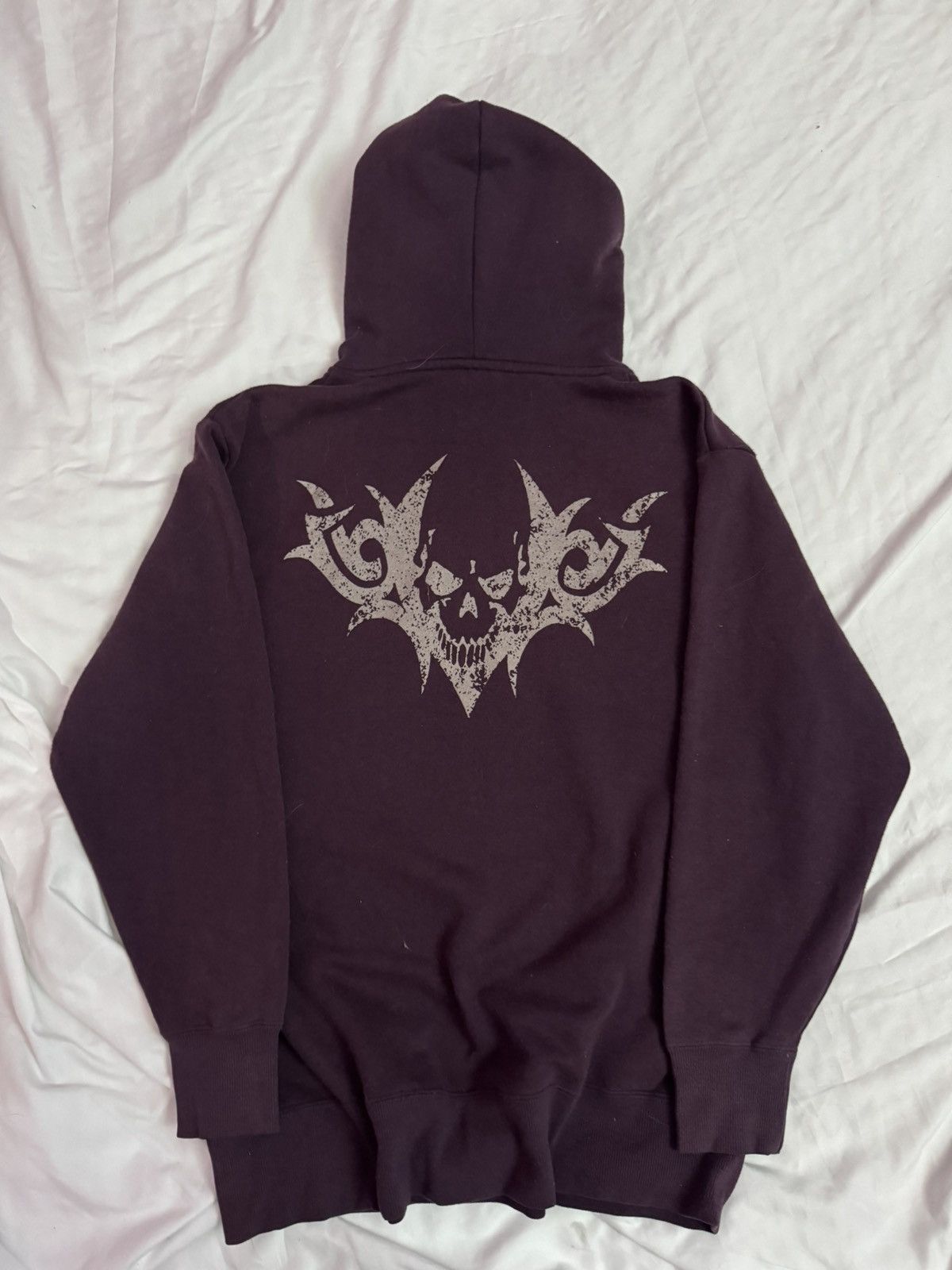 If Six Was Nine × Le Grande Bleu (L.G.B.) × Tornado Mart Y2K Cyber Skull Flames of Revenge Hoodie Size US L / EU 52-54 / 3 - 3 Thumbnail