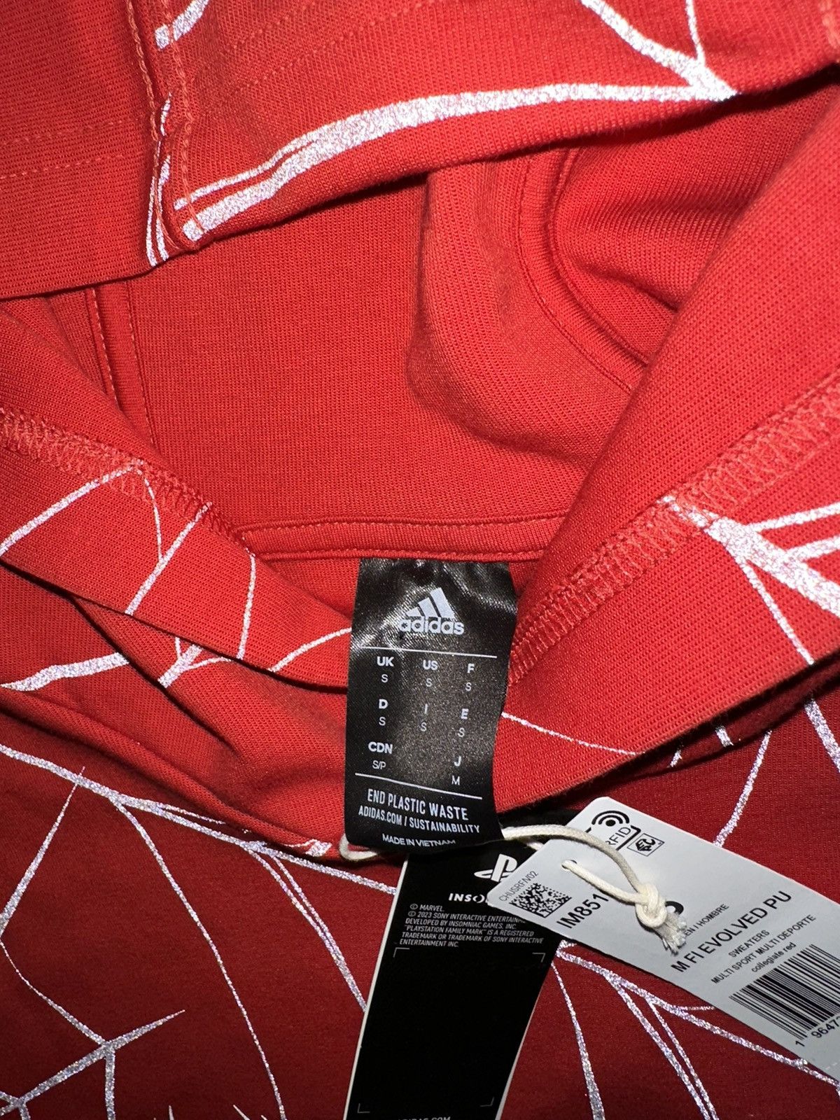 Adidas Adidas x Marvel Spiderman 2 Promo Hoodie size Small Size US S / EU 44-46 / 1 - 7 Thumbnail