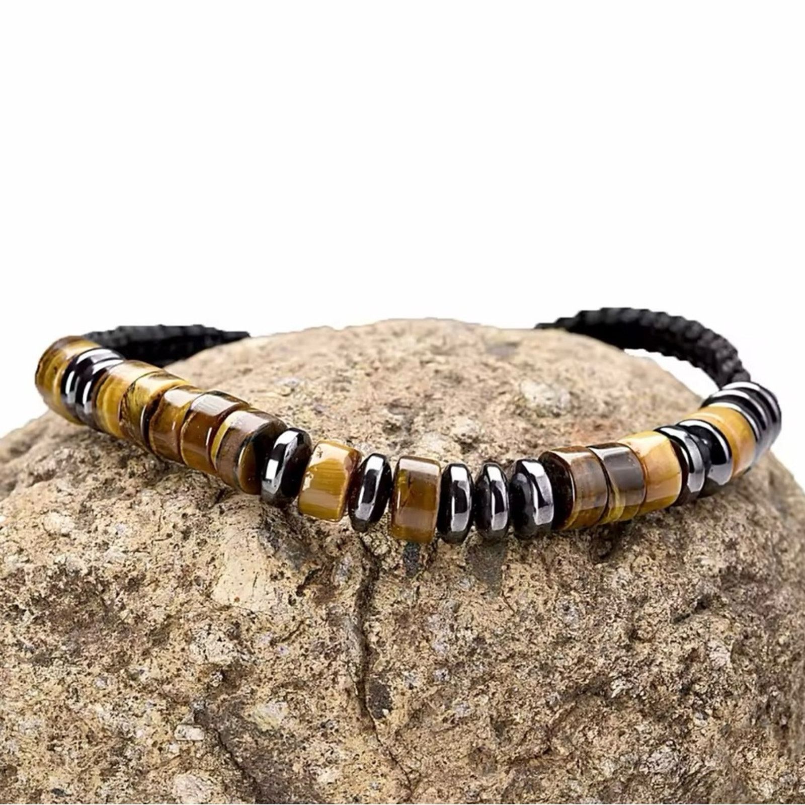 Other Men’s Tiger Eye Stone Beaded Bracelet For Men Size ONE SIZE - 3 Thumbnail