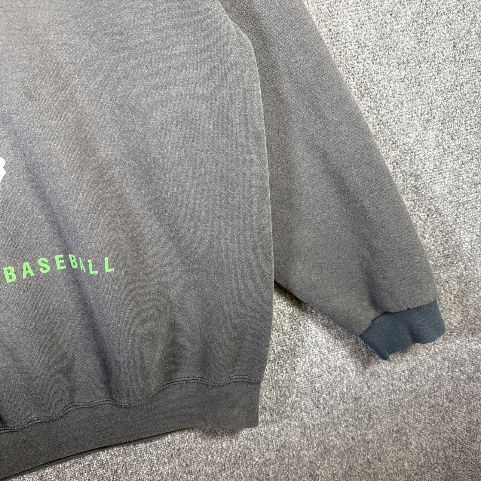 Rap Tees Vintage Negro Leagues Baseball Sweatshirt Mens 2XL Black 90s Size US XXL / EU 58 / 5 - 4 Thumbnail