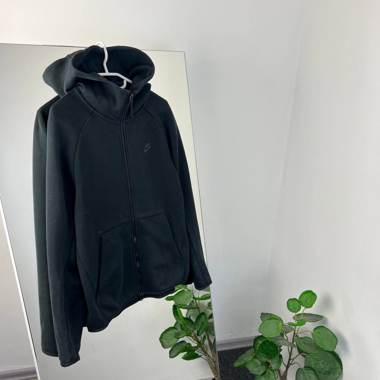 Nike × Streetwear Nike Tech Fleece Zip Hoodie Black Drill Y2k 