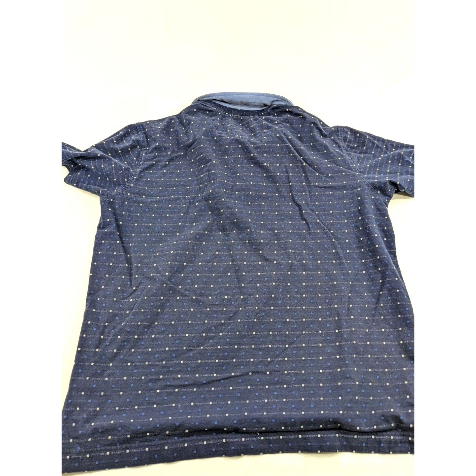 Robert Graham Robert Graham Polo Shirt Adult Medium Navy Blue Static Dot 3 Button Size US M / EU 48-50 / 2 - 8 Thumbnail