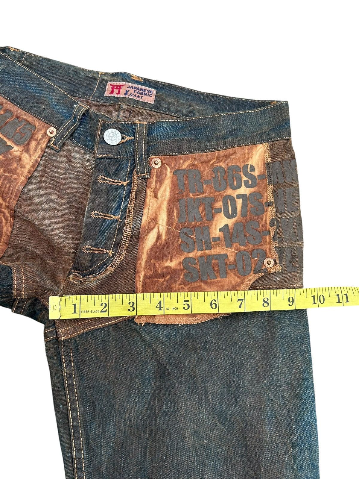 Kapital VINTAGE MICHIKO KOSHINO YEN RUSTY BUCKLE BACK DENIM JEANS Size US 27 - 21 Thumbnail