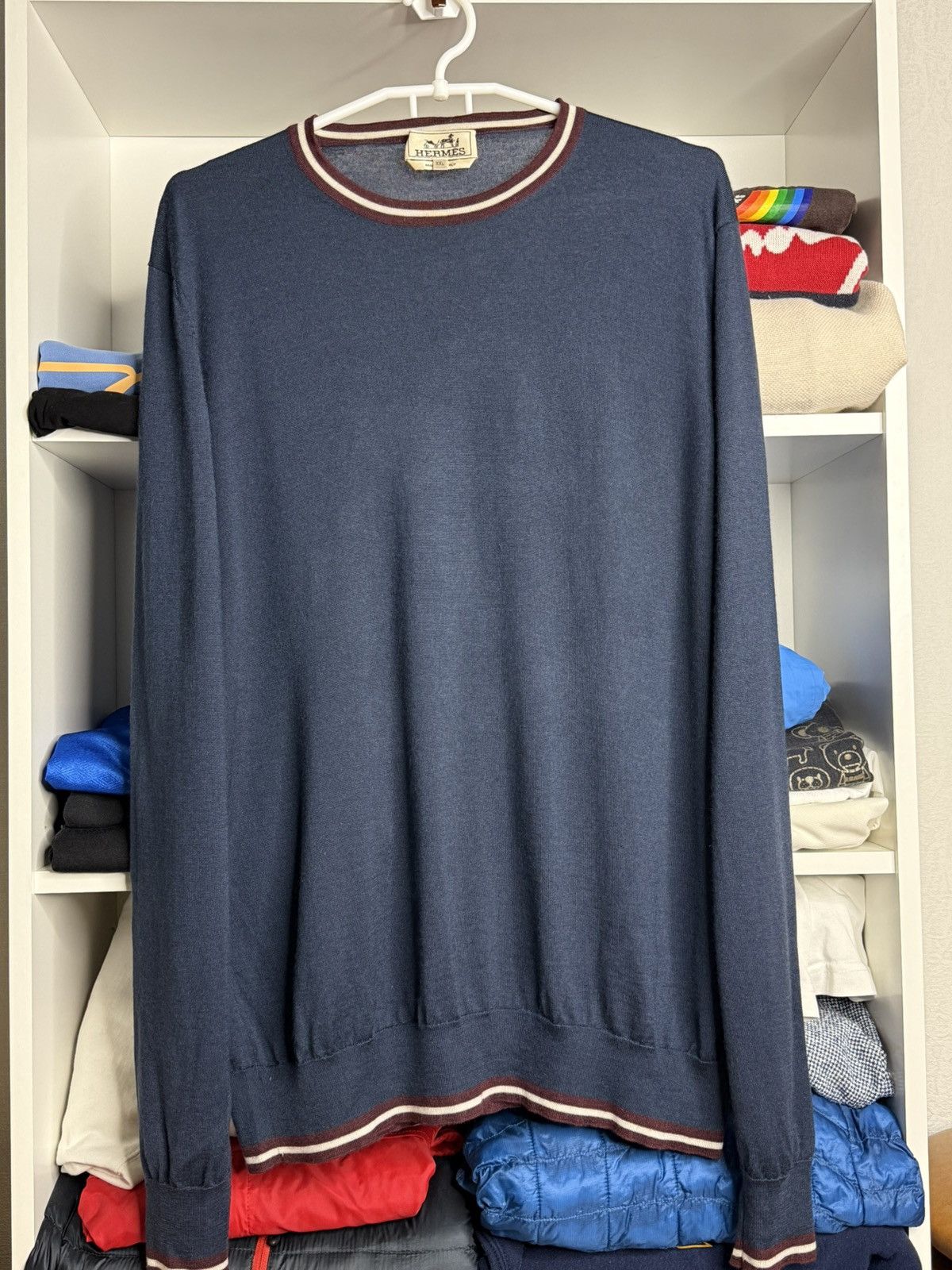 Hermes Hermes Cashmere and Silk Mens sweater size XXL Size US XXL / EU 58 / 5 - 2 Thumbnail