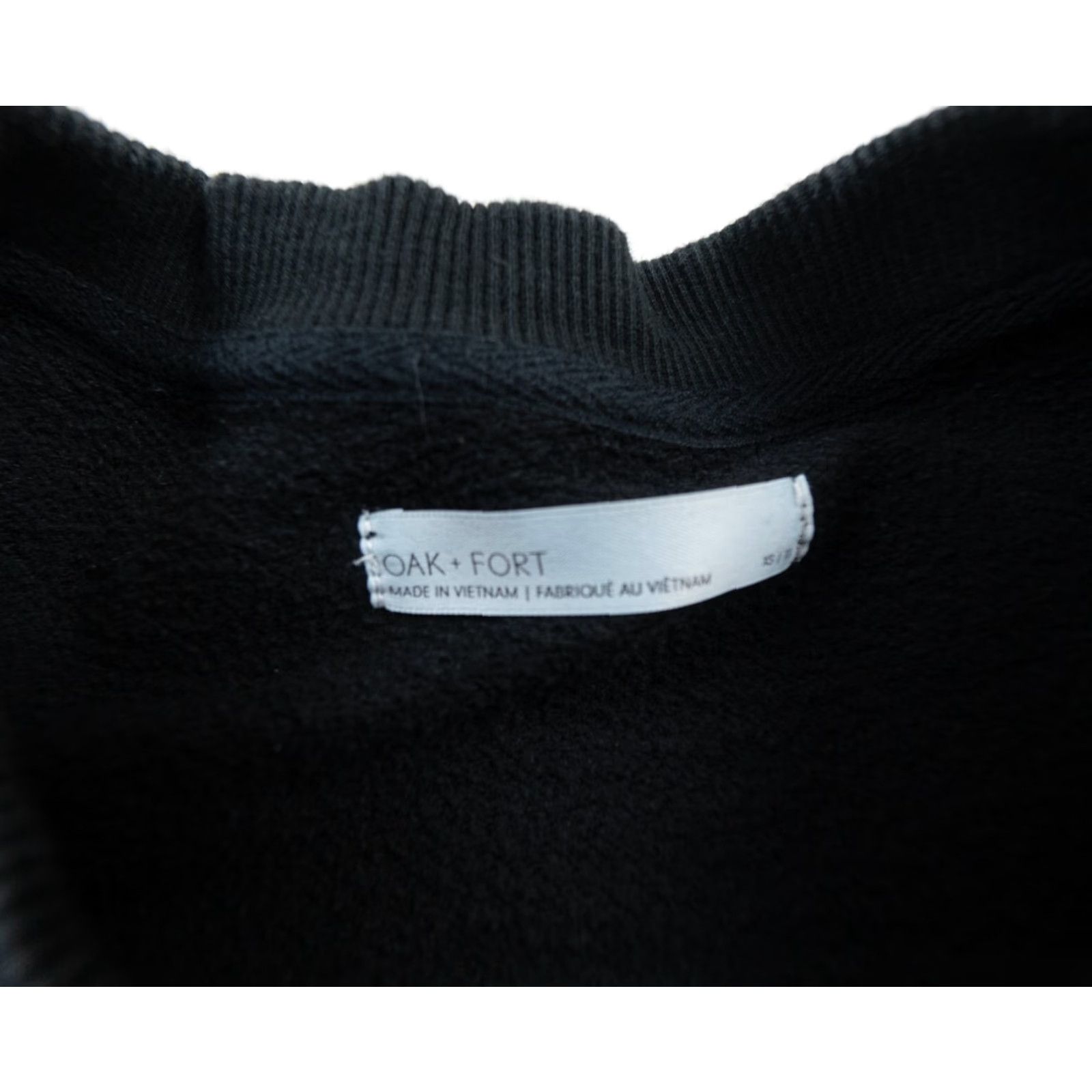 Oak + Fort Oak + Fort Sweatshirt Womens Xsmall Black Oversized Crewneck Sweater Ladies Size XS / US 0-2 / IT 36-38 - 6 Thumbnail