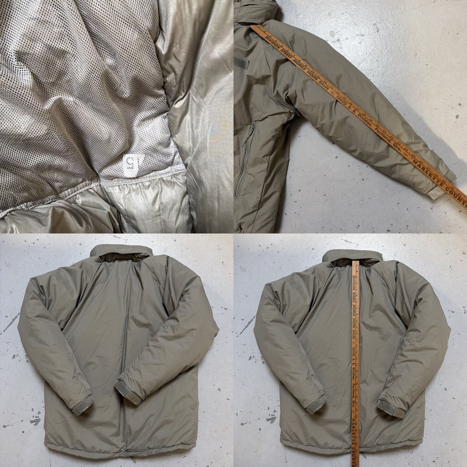 Vintage Tennier Navy Gray Military Extreme Cold Weather Parka Jacket ECWCS Level 7 Gen III M REG USA Unisex Adults M Parka Insulated Jacket Size US M / EU 48-50 / 2 - 8 Thumbnail