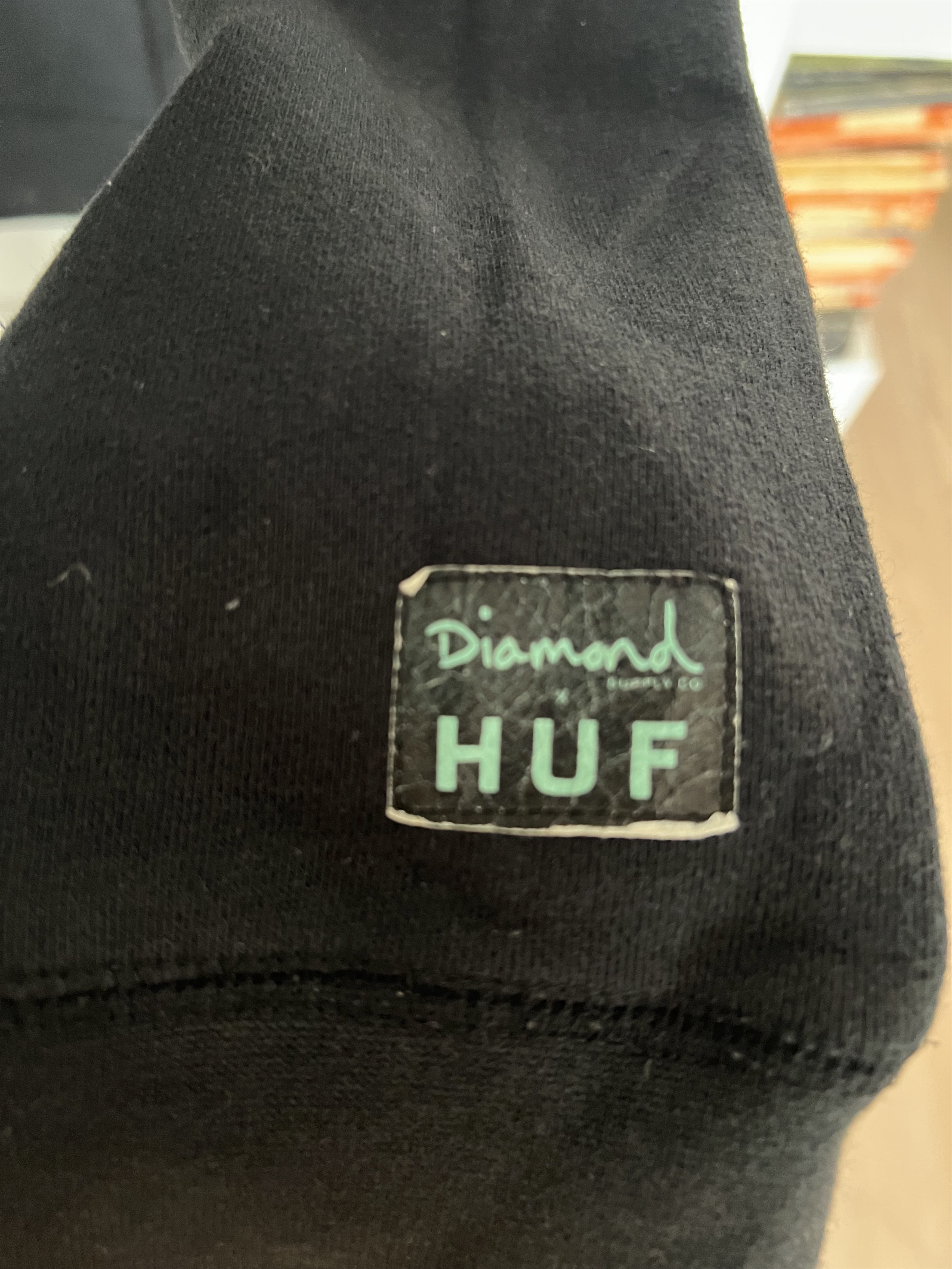 Huf Huf x Diamond Supply black hoodie Size US XL / EU 56 / 4 - 4 Thumbnail