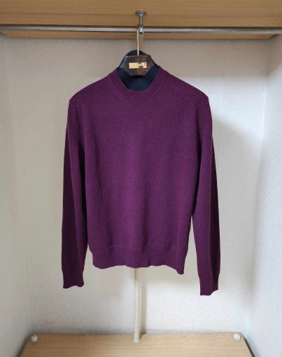 Tom Ford o1sm1stk0824 Cashmere Crewneck Knit Sweater in Purple Size US M / EU 48-50 / 2 - 1 Thumbnail