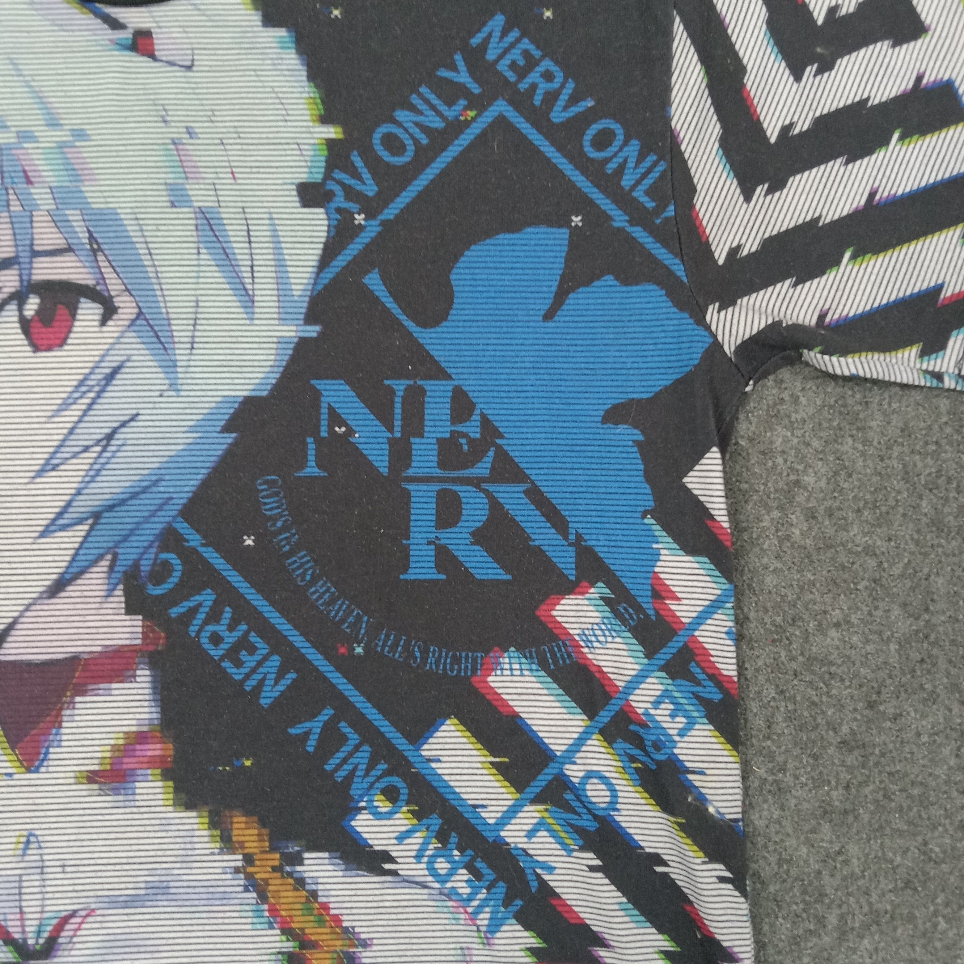 Anime Evangelion Nerv Tokyo-3 Anime Glitch Design Tshirt C249N22 Size US L / EU 52-54 / 3 - 3 Thumbnail