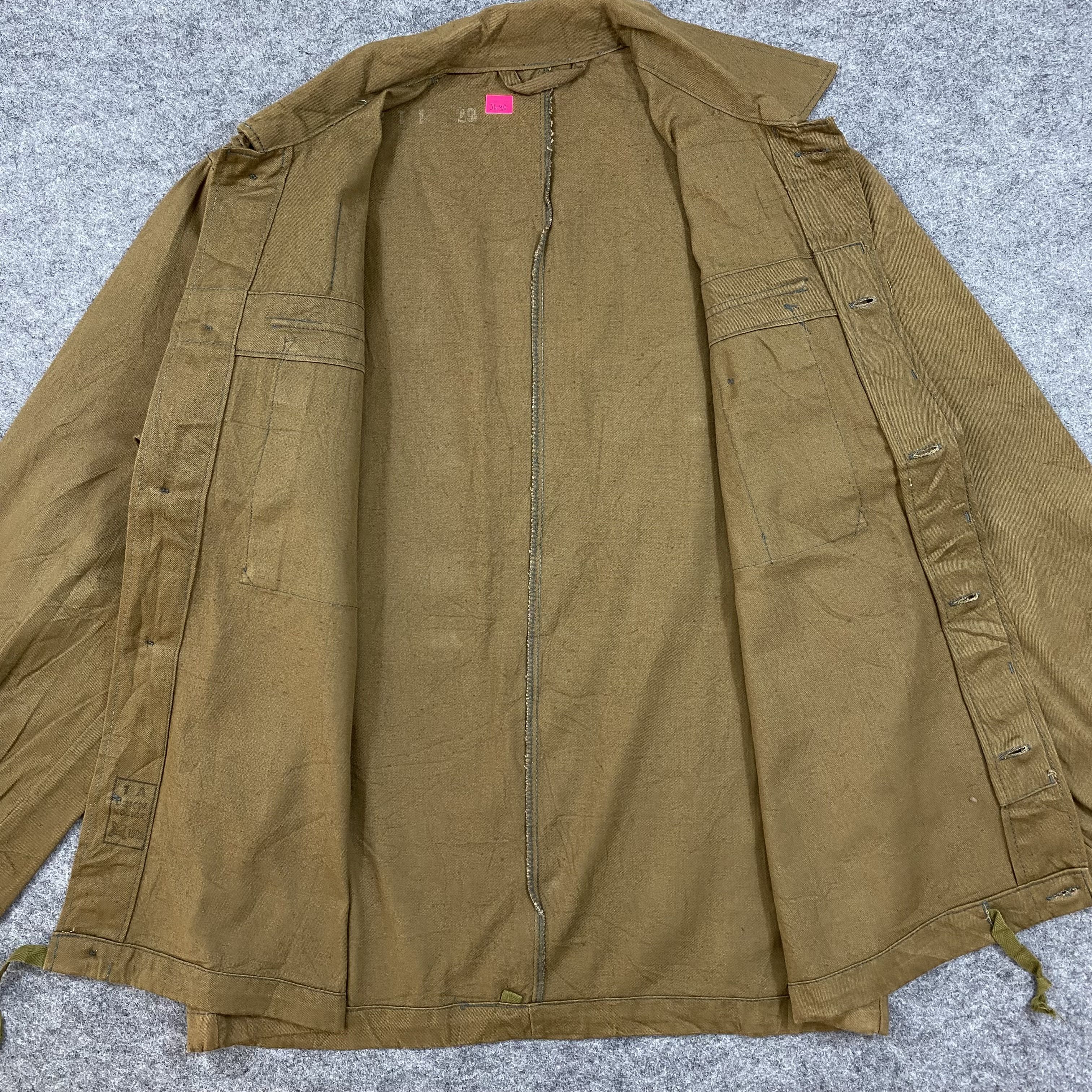 Vintage Vintage 60s Military Khaki Field Jacket Workwear Chore -J646 Size US L / EU 52-54 / 3 - 3 Thumbnail