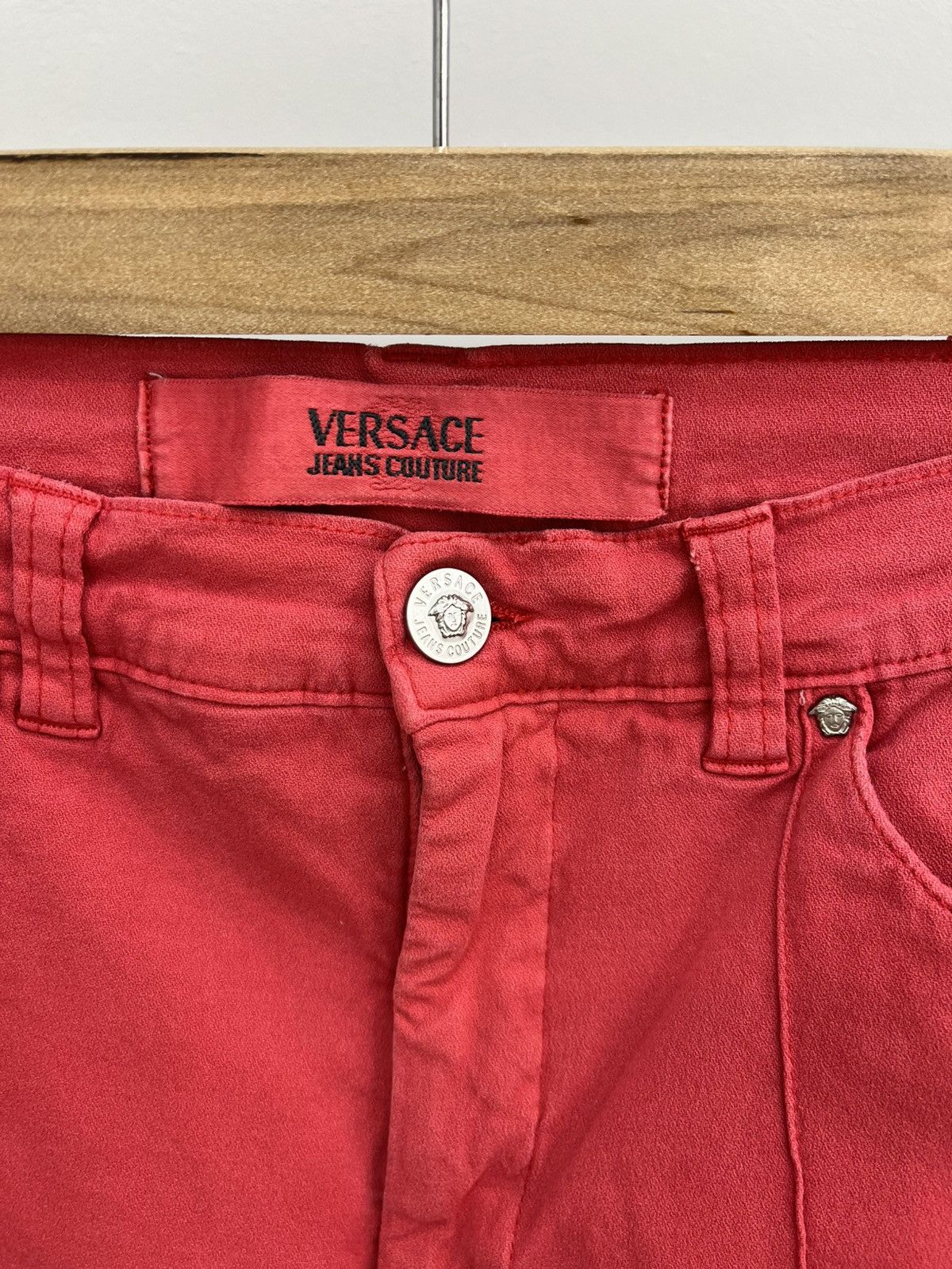 Versace Jeans Couture Versace Jeans Couture Coral Red Flared Pants Size 30" / US 8 / IT 44 - 5 Thumbnail