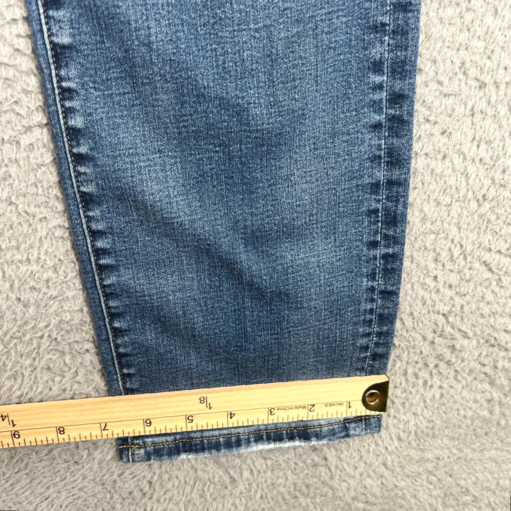 American Eagle Outfitters VINTAGE American Eagle Mens Jeans 30x32 Slim Straight Blue Cotton Elastane Regular Fit Size US 30 / EU 46 - 2 Thumbnail