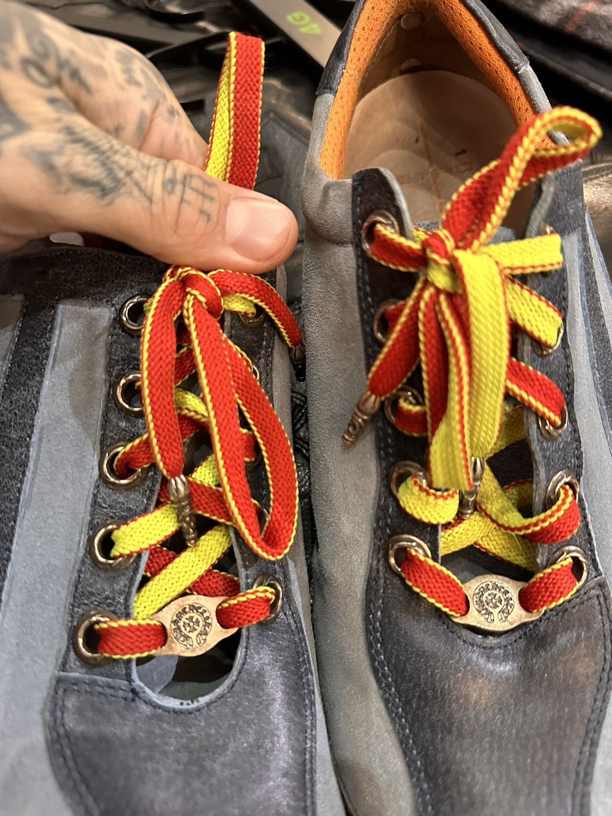 Chrome Hearts CHROME HEARTS 1/1 ETRO LEATHER SNEAKERS Size US 11 / EU 44 - 9 Thumbnail