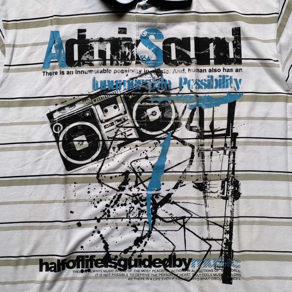 Japanese Brand Vtg 2000's beaumont carr poem print double collar y2k style Size US XL / EU 56 / 4 - 2 Thumbnail