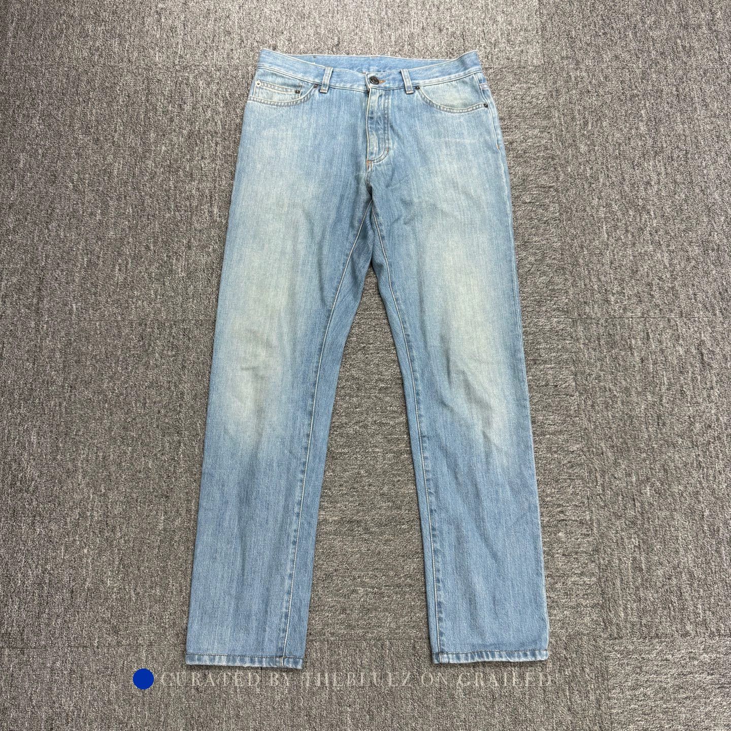 Ermenegildo Zegna Distressed Blue Denim Jeans, Size 32 Size US 32 / EU 48 - 1 Thumbnail