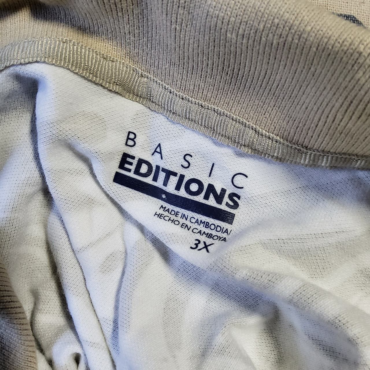 Basic Editions Basic Edition tan white abstract womens polo size 3x Size 3XL / US 20-22 - 6 Thumbnail