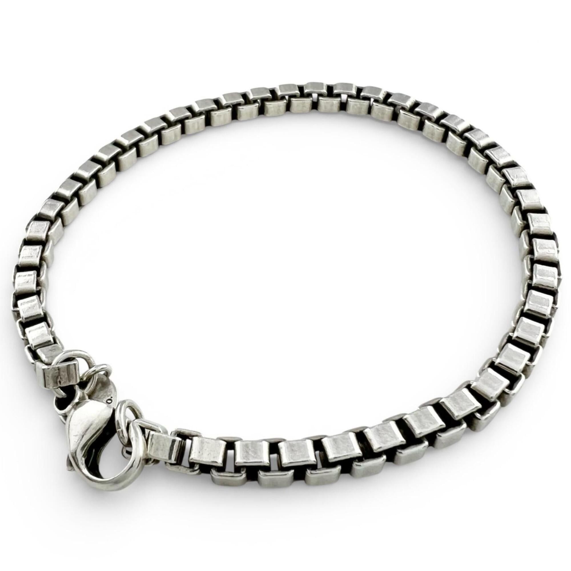 Tiffany & Co. TIFFANY&Co. Tiffany Venetian Bracelet, AG925, 19cm length, Silver, 15.7g, Men's. Size ONE SIZE - 1 Thumbnail