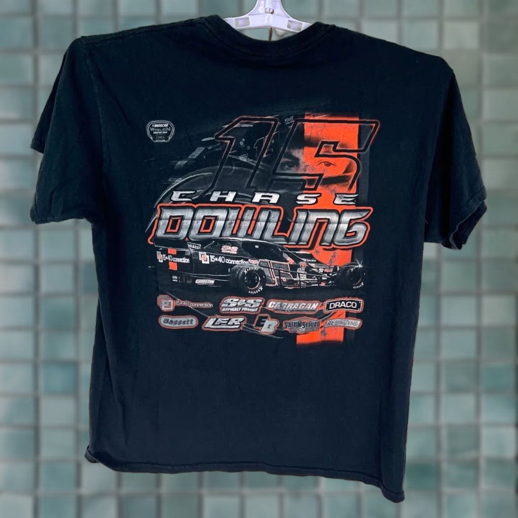 NASCAR NASCAR Shirt Adult L Black Chase Dowling #15 Tee (Graphic) Mens Size US L / EU 52-54 / 3 - 1 Thumbnail