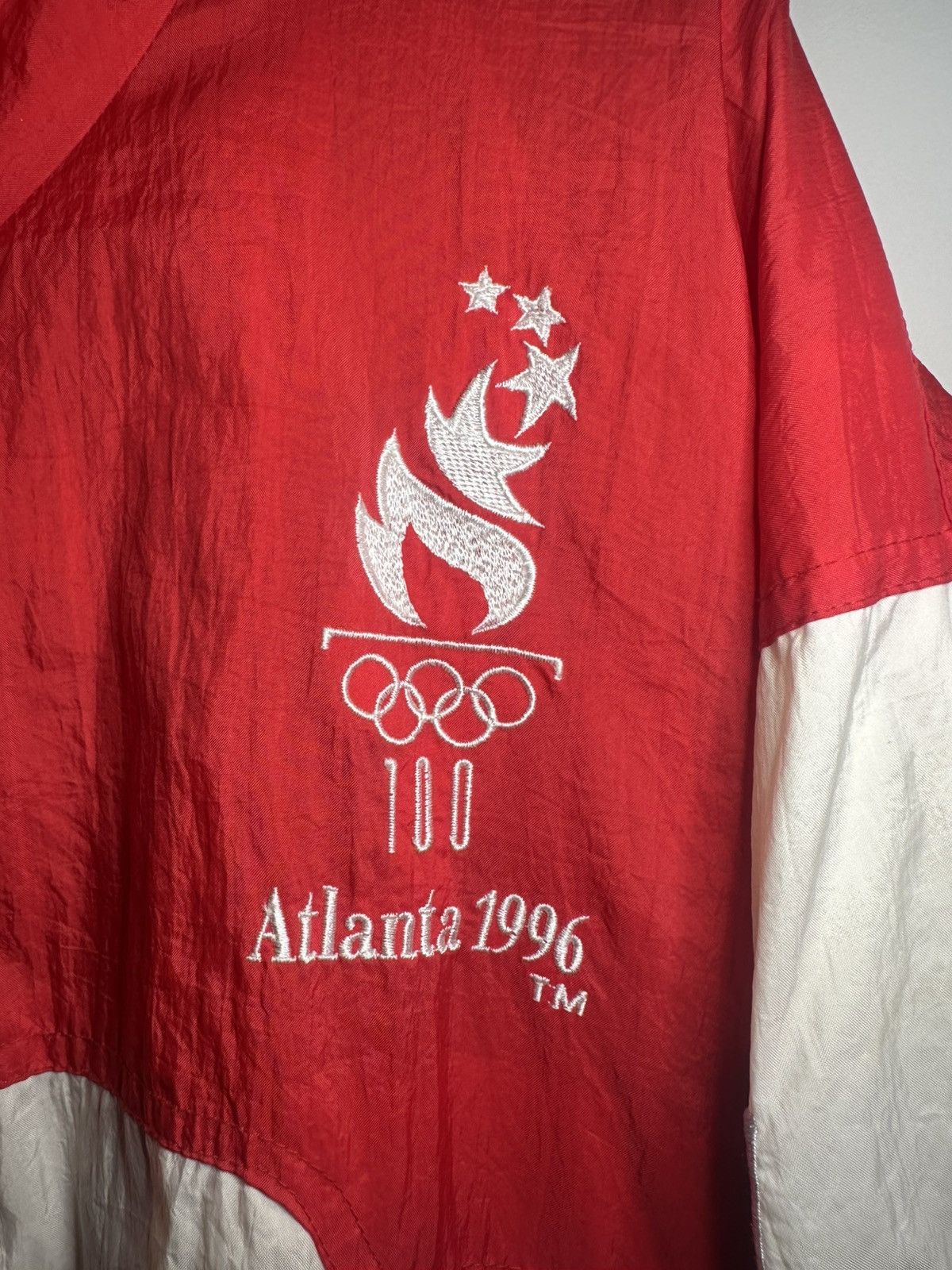 Logo Athletic 1996 Atlanta Olympics USA track Jacket Size US L / EU 52-54 / 3 - 4 Thumbnail