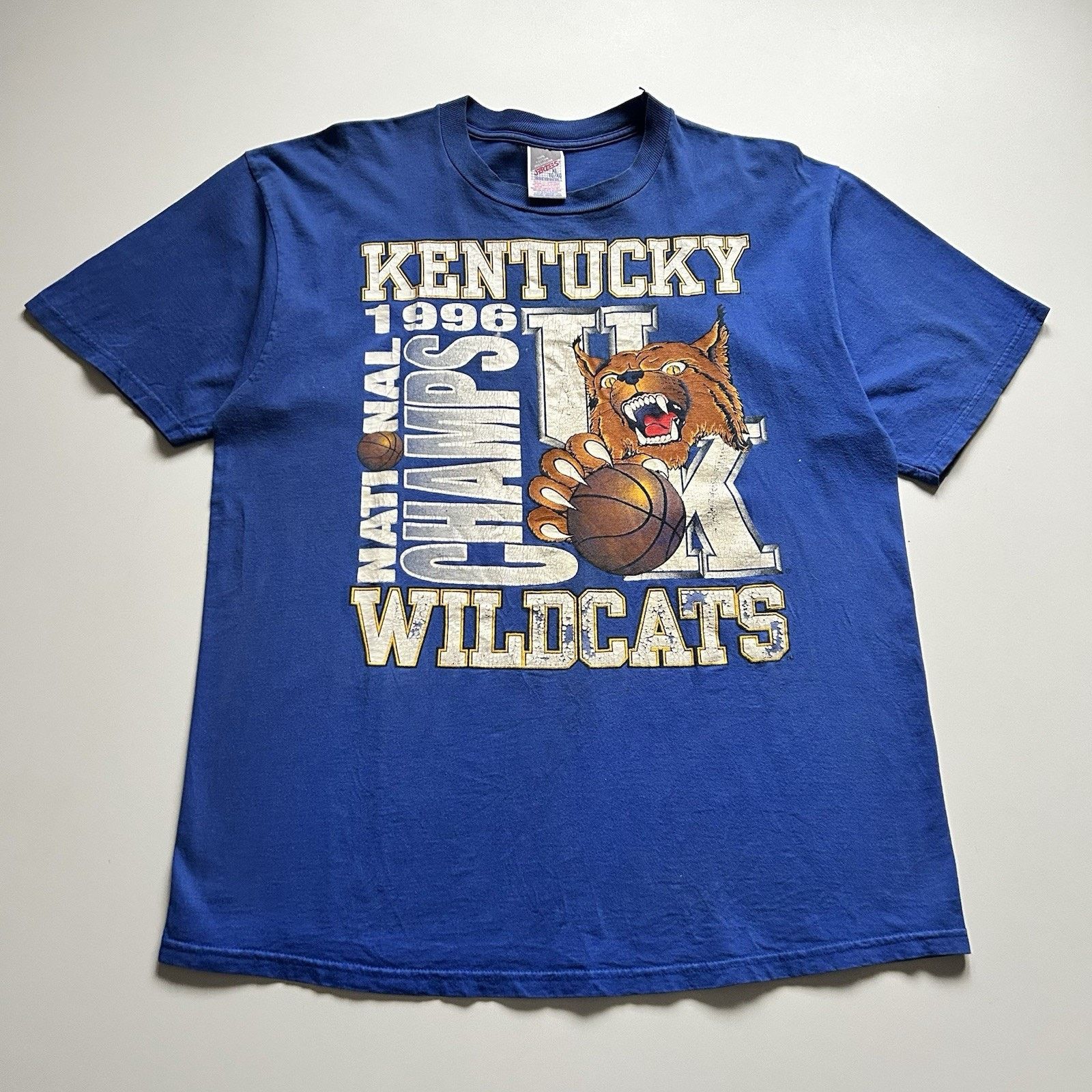 Jerzees Vintage 90s Kentucky Wildcats NCAA Basketball Shirt XL Rare Size US XL / EU 56 / 4 - 1 Thumbnail