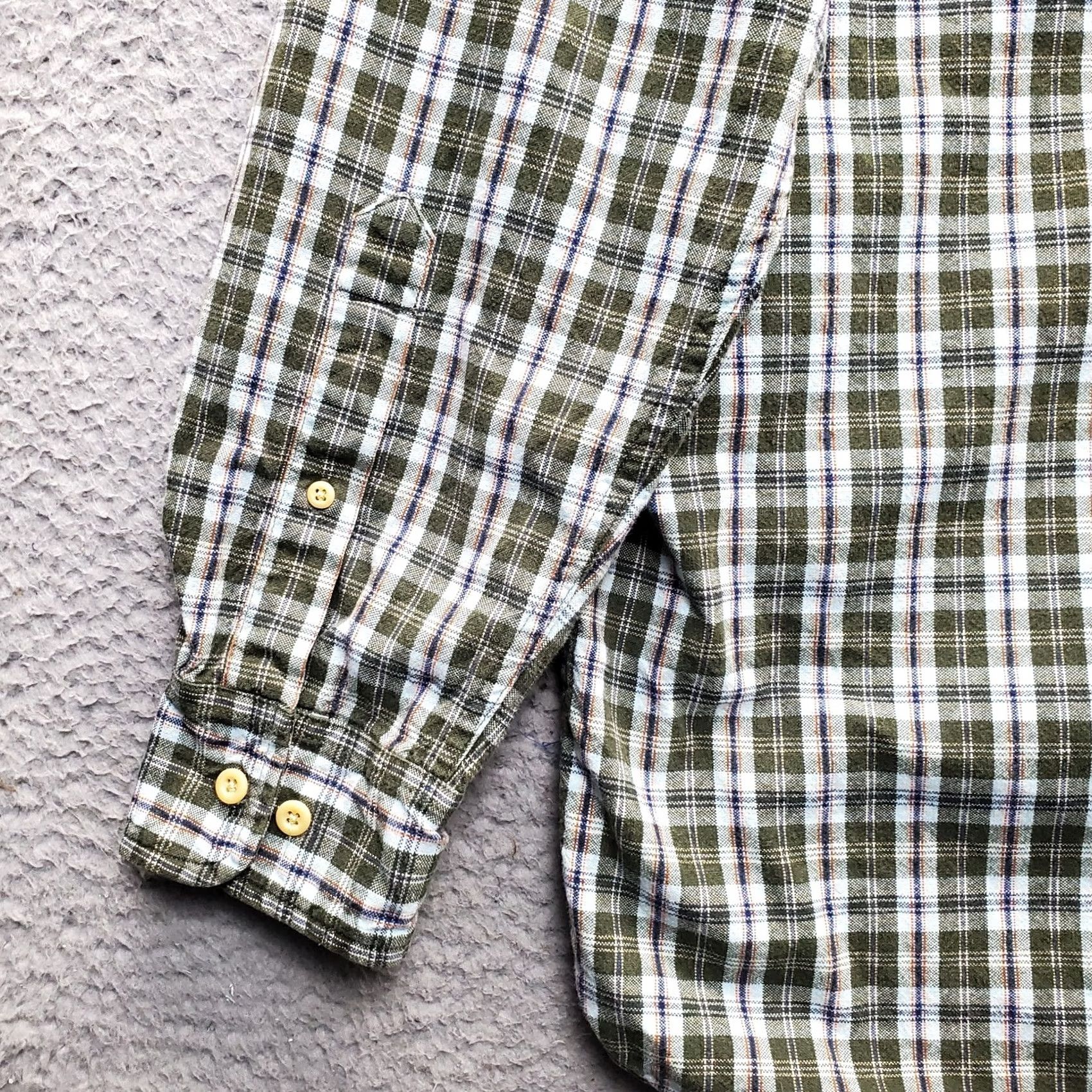 Greats Britches Great Outdoors Flannel Oxford Shirt Men XL Multicolor Plaid Button Down Size US XL / EU 56 / 4 - 8 Thumbnail