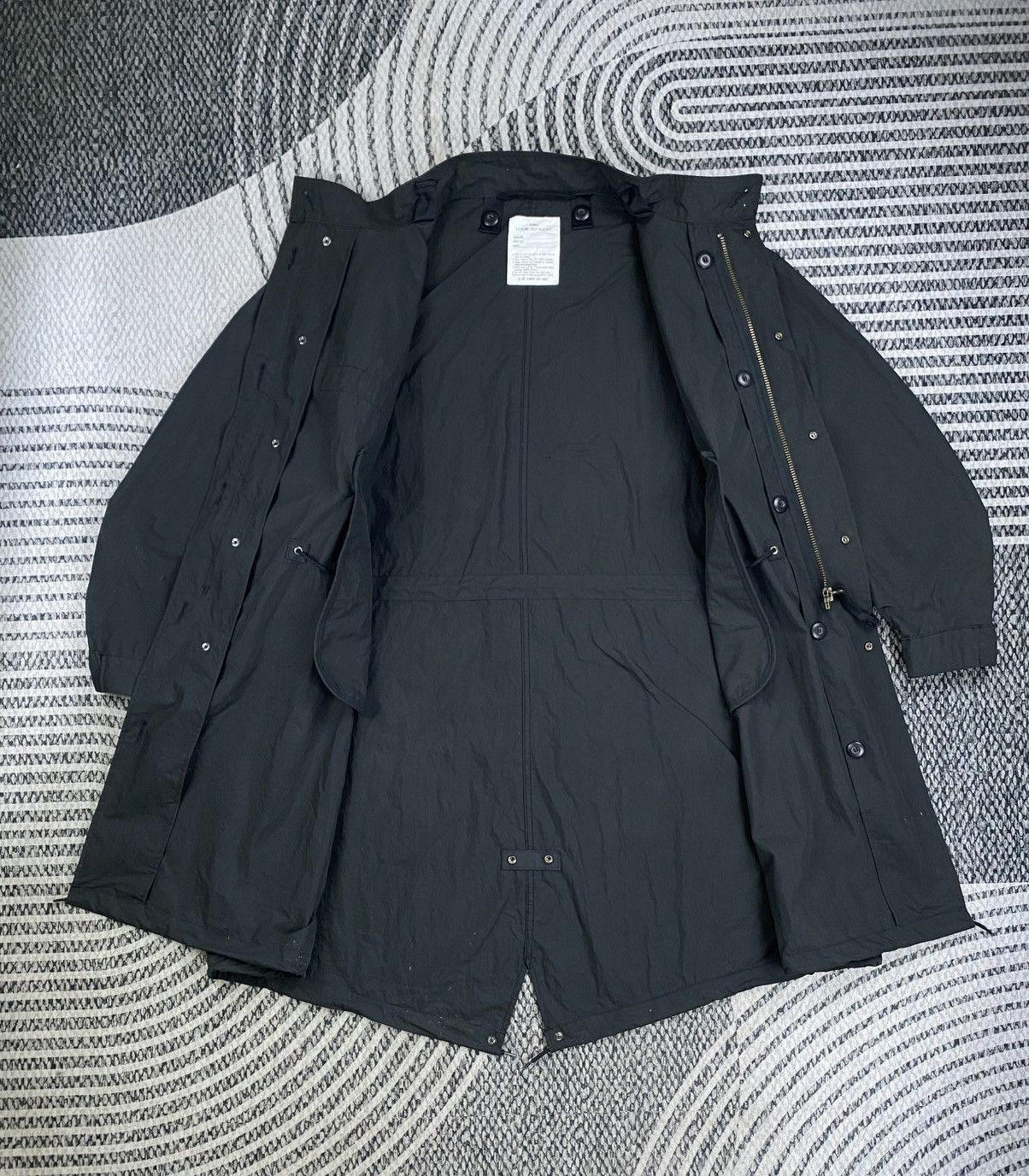 Daytona Vintage Extreme Cold Fishtail Washed Black Parka Size US XXL / EU 58 / 5 - 6 Thumbnail