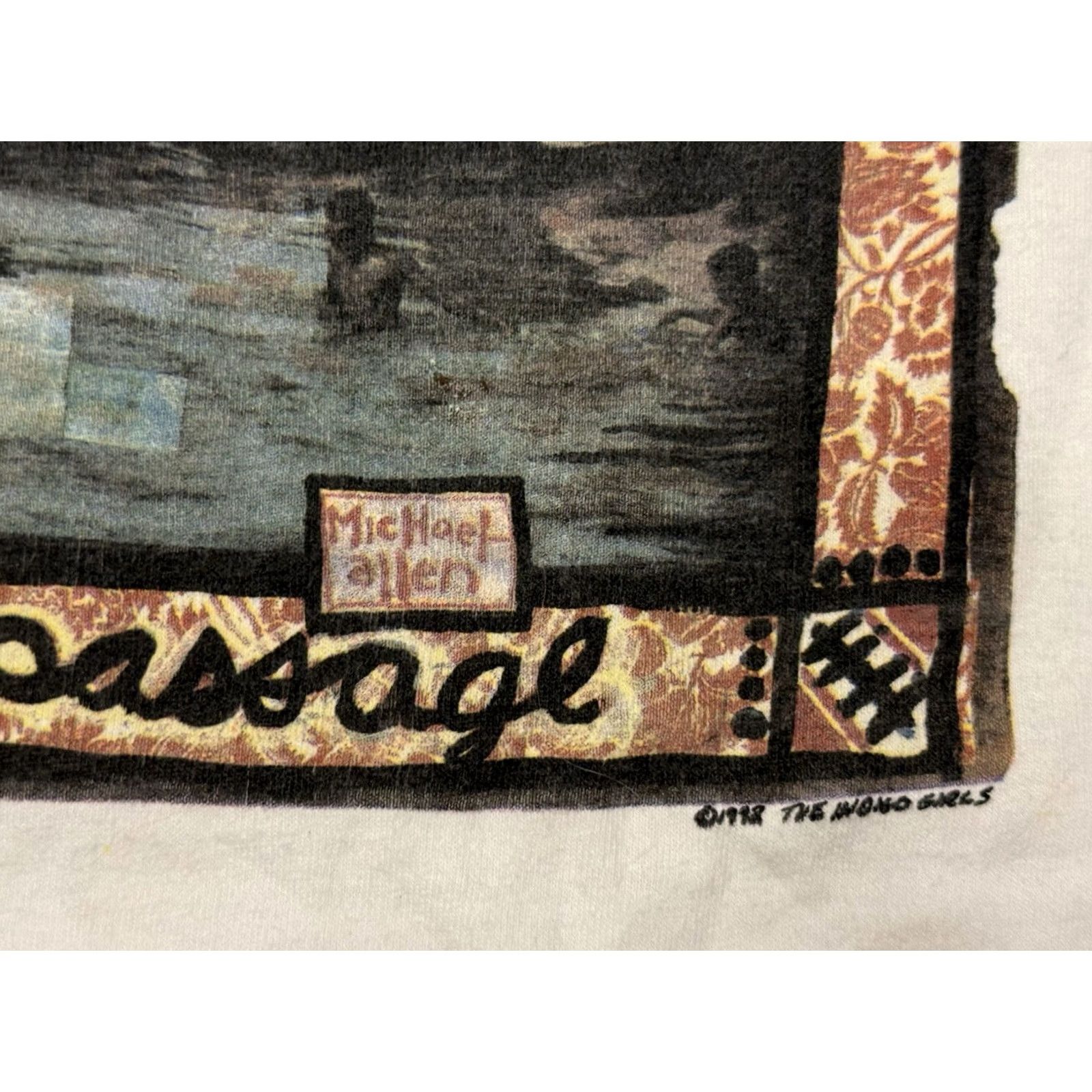 Fruit Of The Loom VINTAGE Indigo Girls Rites Of Passage Shirt XL 1990s 90s Music Band T-Shirt Fruit of the Loom White Crew Neck Short Sleeve Mens Size US L / EU 52-54 / 3 - 6 Thumbnail