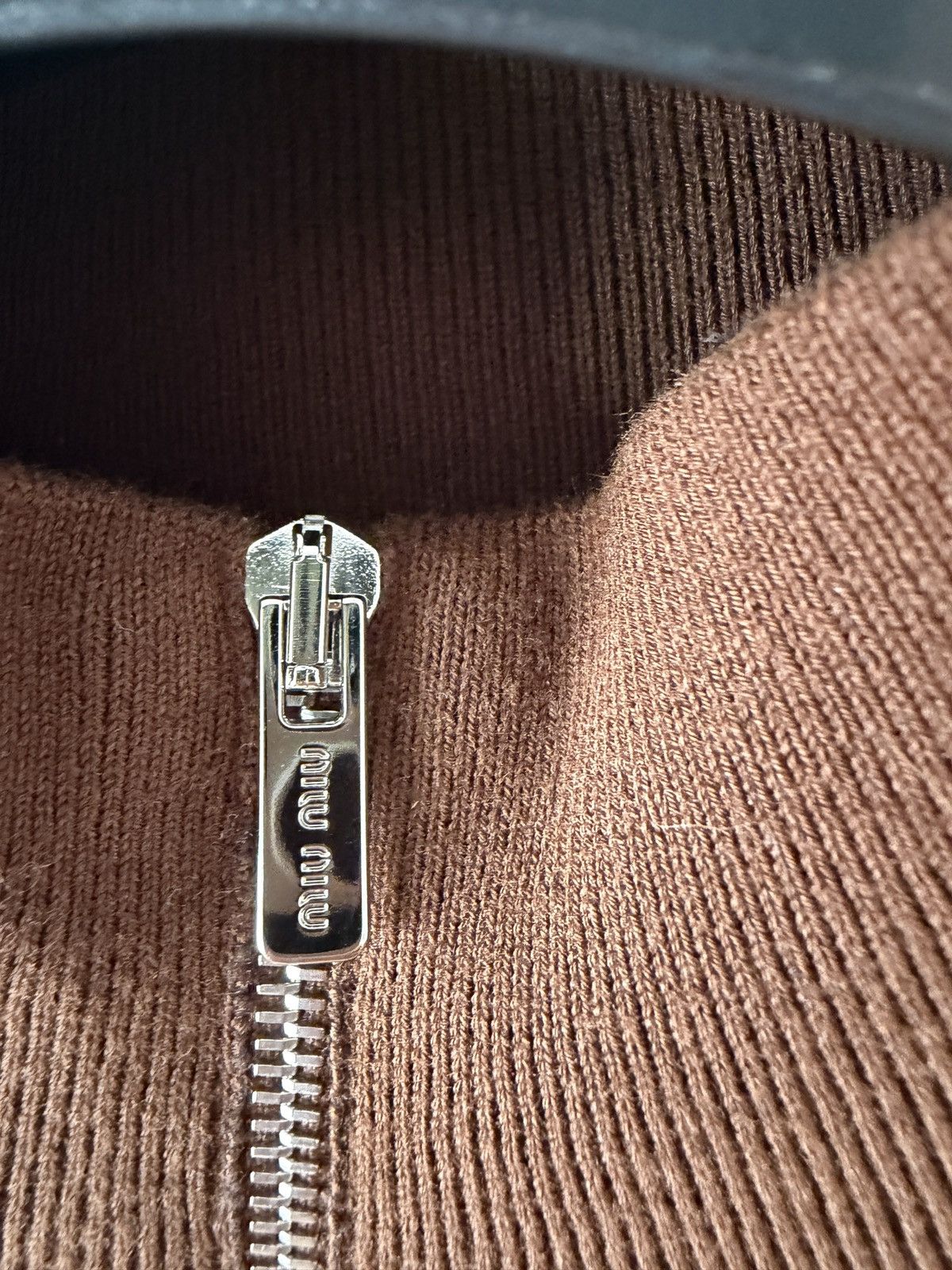 Miu Miu Miu Miu Zip Up Cardigan / Top Size US M / EU 48-50 / 2 - 4 Thumbnail