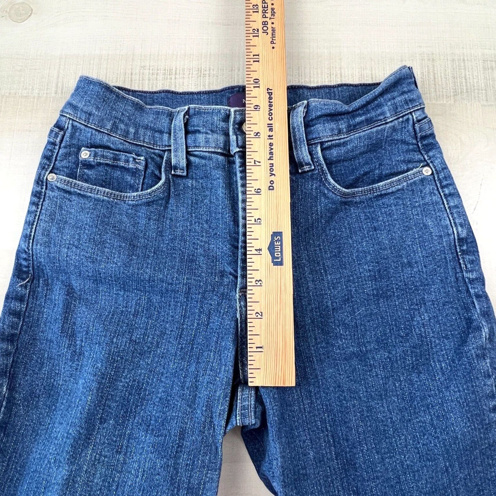 NYDJ NYDJ Womens Mid Rise Crop Jeans 2 Medium Blue Stretch Denim Ladies Size 26" / US 2 / IT 38 - 6 Thumbnail