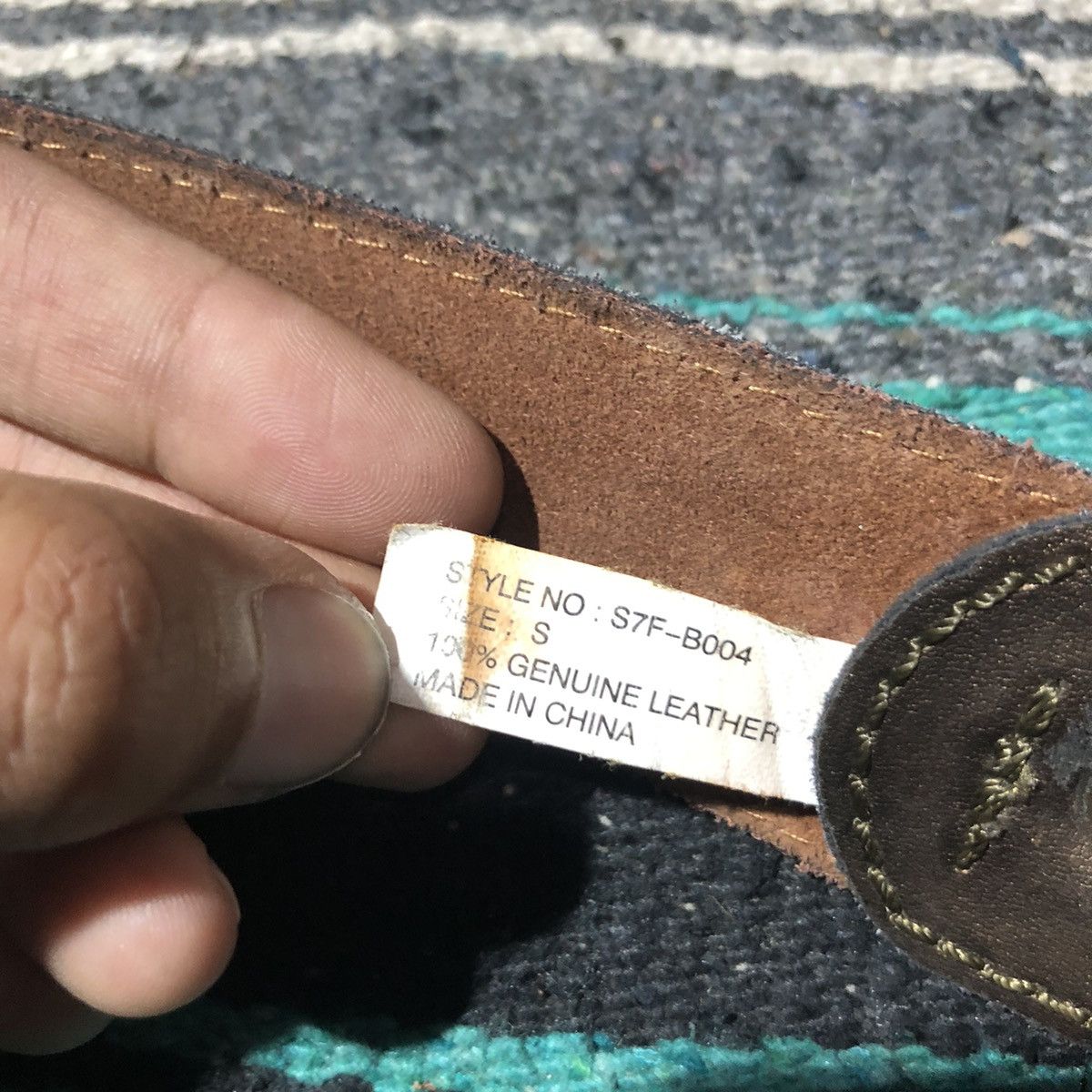 If Six Was Nine KMRII Style Studded Brown Belt Size 30 - 6 Thumbnail