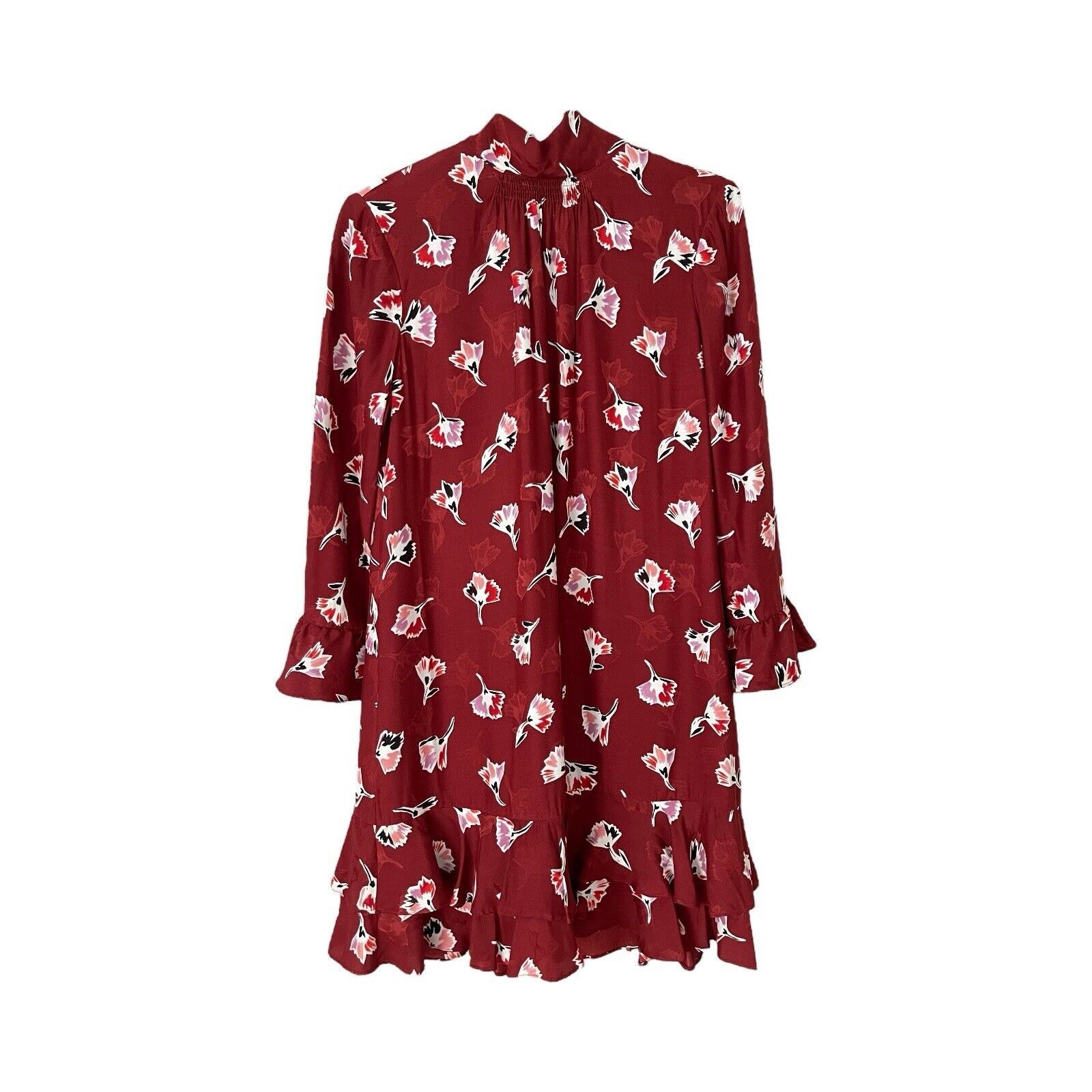 Rebecca Taylor Rebecca Taylor Ikat Paintbrush Ruffle Dress SZ 6 Retail $395 Size M / US 6-8 / IT 42-44 - 1 Thumbnail