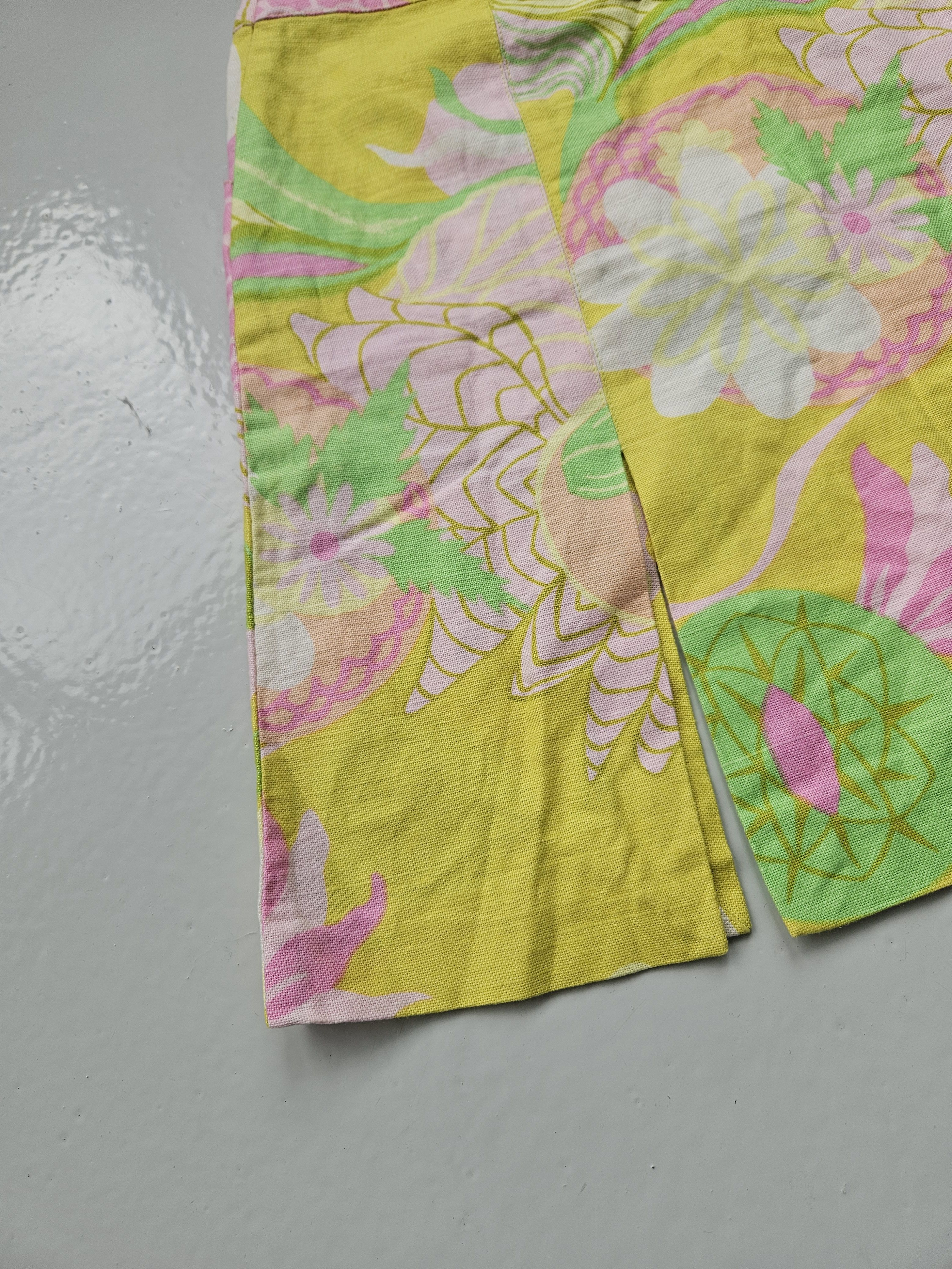 Dolce & Gabbana Dolce & Gabbana floral print linen & cotton mini skirt Size 26" / US 2 / IT 38 - 9 Thumbnail