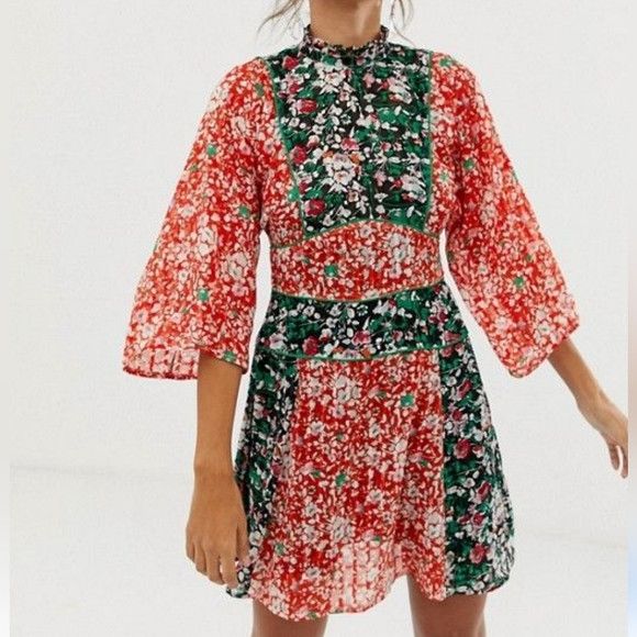 Asos Gorgeous ASOS DESIGN 70s mini dress Size XS / US 0-2 / IT 36-38 - 7 Thumbnail