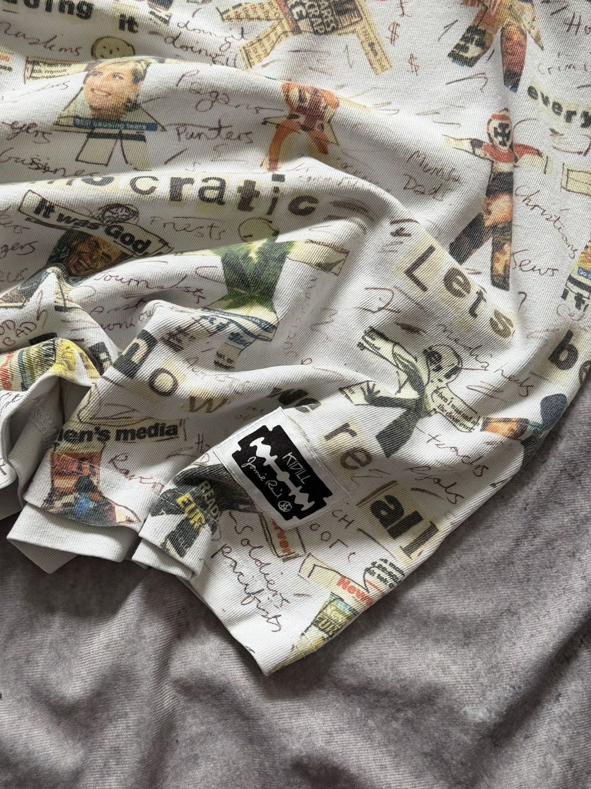 KIDILL KIDILL 20AW × Jamie Reid Tee T-shirt All-Over Pattern KL475 Size US XL / EU 56 / 4 - 4 Thumbnail