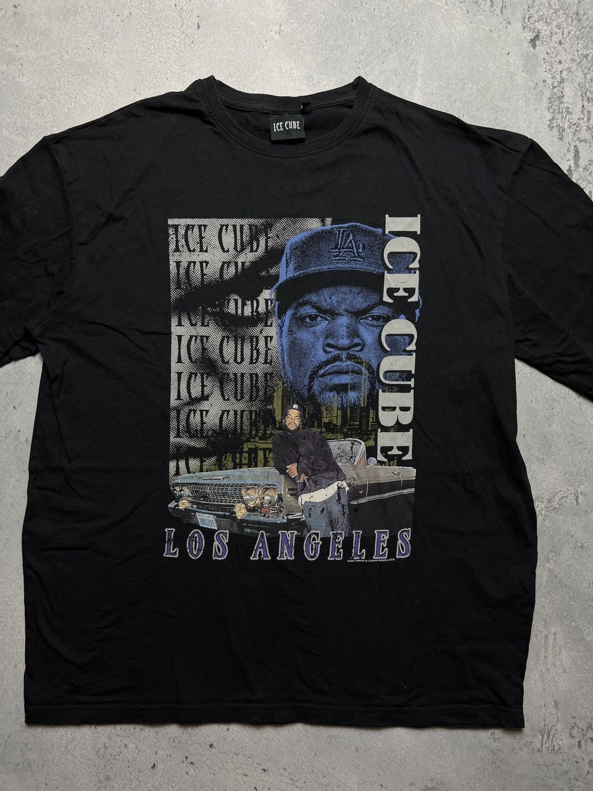 Band Tees Vintage Style Thrashed Faded Black Rap Tee Ice Cube Hip Hop Size US M / EU 48-50 / 2 - 5 Thumbnail