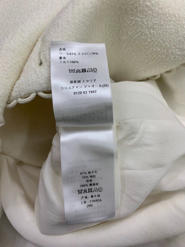 Dior Dior White circle lace tweed coat Size S / US 4 / IT 40 - 7 Thumbnail