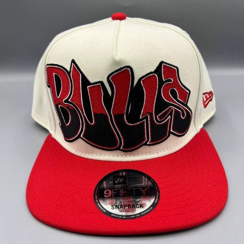 New Era × Vintage Chicago Bulls Hat Men Graffiti Retro Snap Back A-Frame Size ONE SIZE - 1 Thumbnail