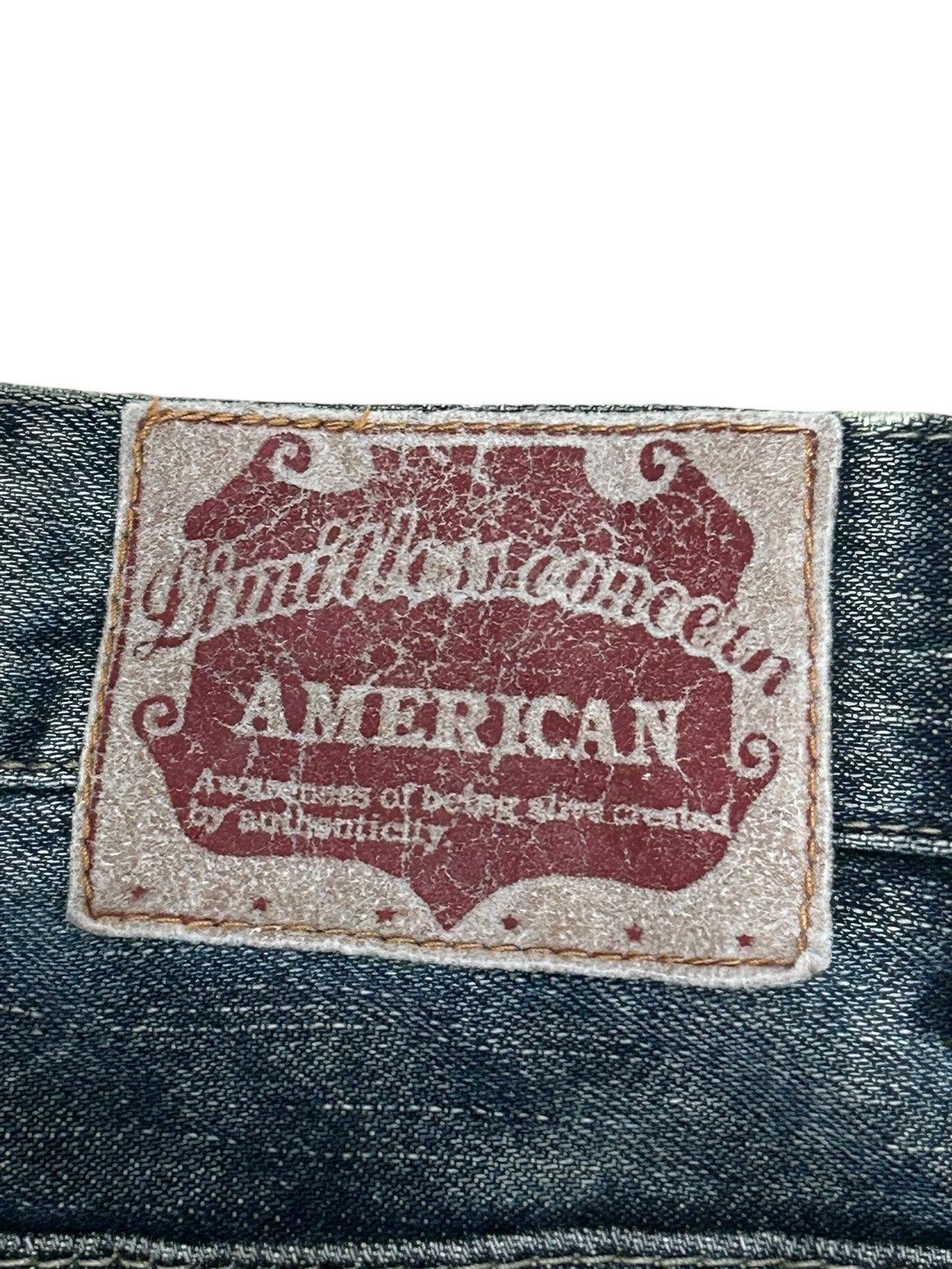 If Six Was Nine American Amore Puro Japan Jean Whisker Light Washed Size US 31 - 17 Thumbnail