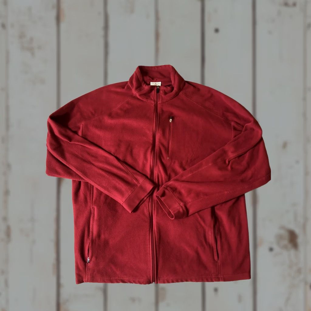 Vintage VINTAGE L.L. Bean Fleece Full Zip Jacket Red Men’s 2XL Windbreaker Pockets Zipper 90s Style Mens Jacket Size US XXL / EU 58 / 5 - 1 Thumbnail