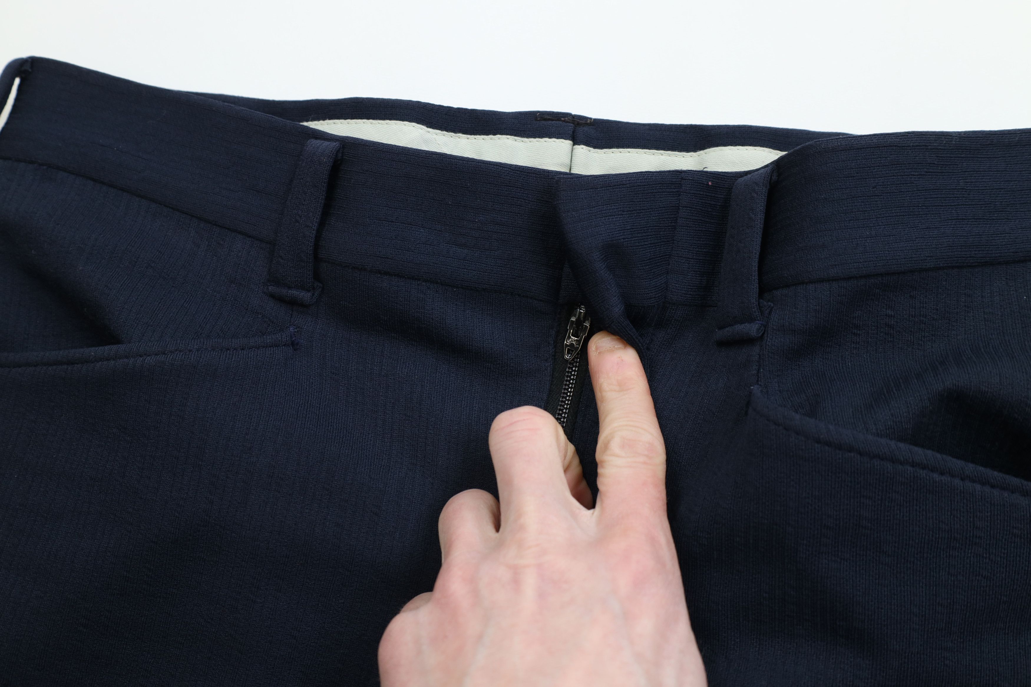 Vintage Vintage 70s Streetwear Flared Wide Leg Chino Pants Blue USA Size US 34 / EU 50 - 7 Thumbnail