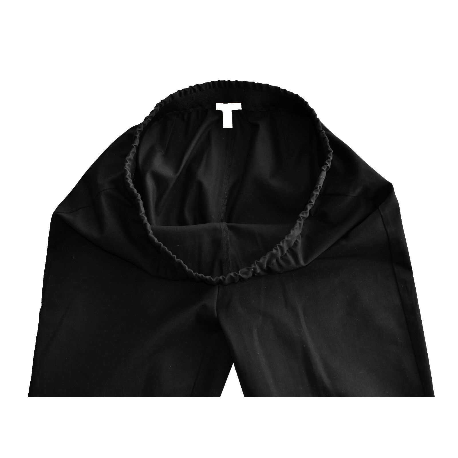Eileen Fisher EILEEN FISHER Blk Cotton Blend Elastic Waistband Pants Sz M Size 34" / US 12 / IT 48 - 3 Thumbnail