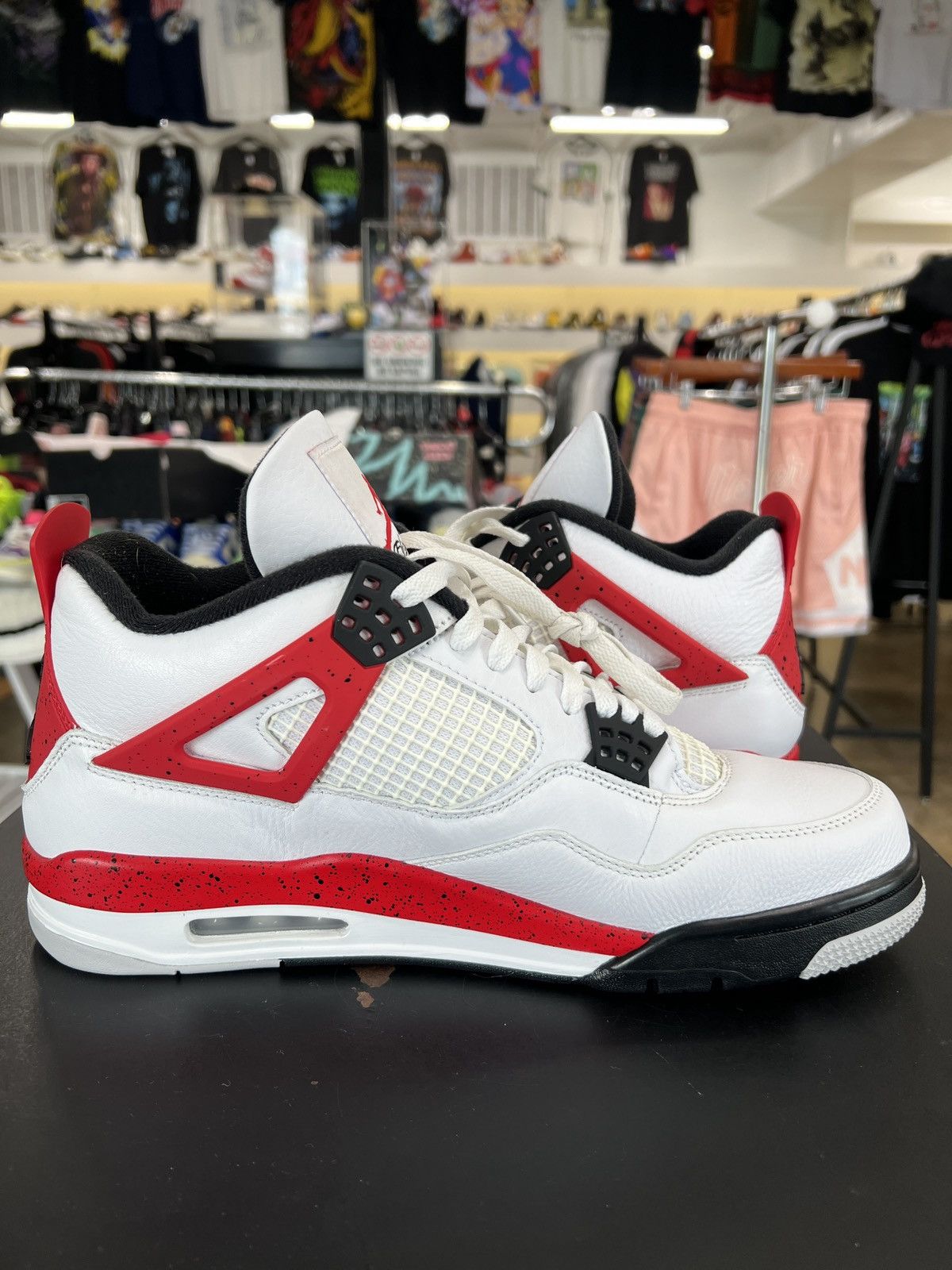 Jordan Brand Air Jordan 4 Red Cement Size 12 (2023) Size US 12 / EU 45 - 4 Thumbnail