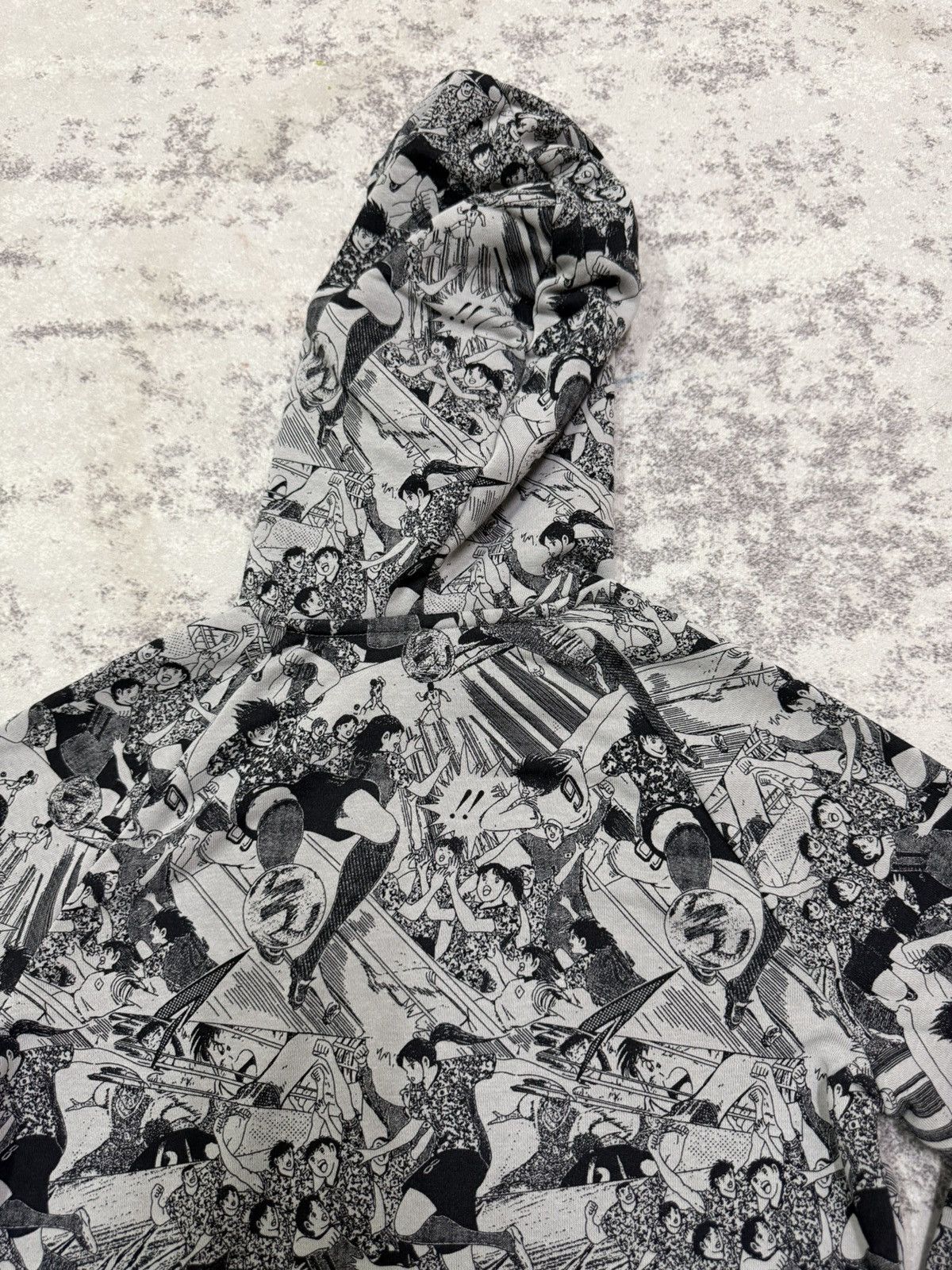 Adidas Adidas X Captain Tsubasa all-over print hoodie pink logo Size US XS / EU 42 / 0 - 16 Thumbnail